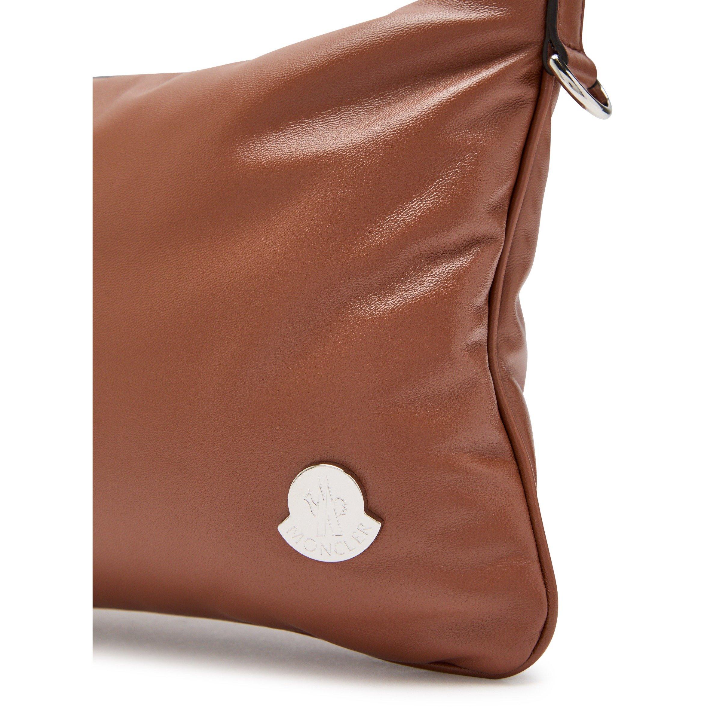 BROWN - Moncler - Women's Vetta Leather Shoulder Bag - 4