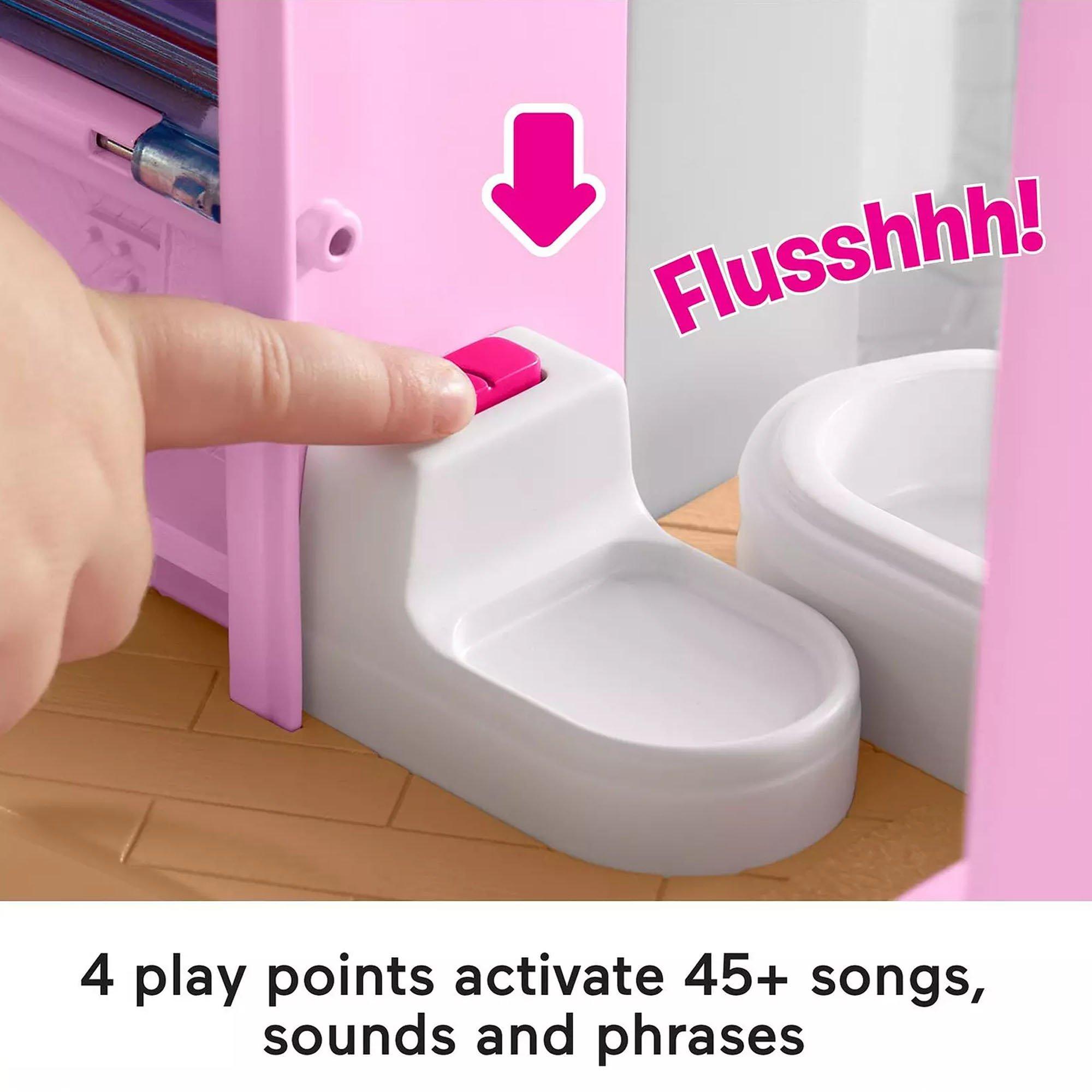 None - Barbie - Fisher-Price Little People Barbie Dreamhouse Playset - 5