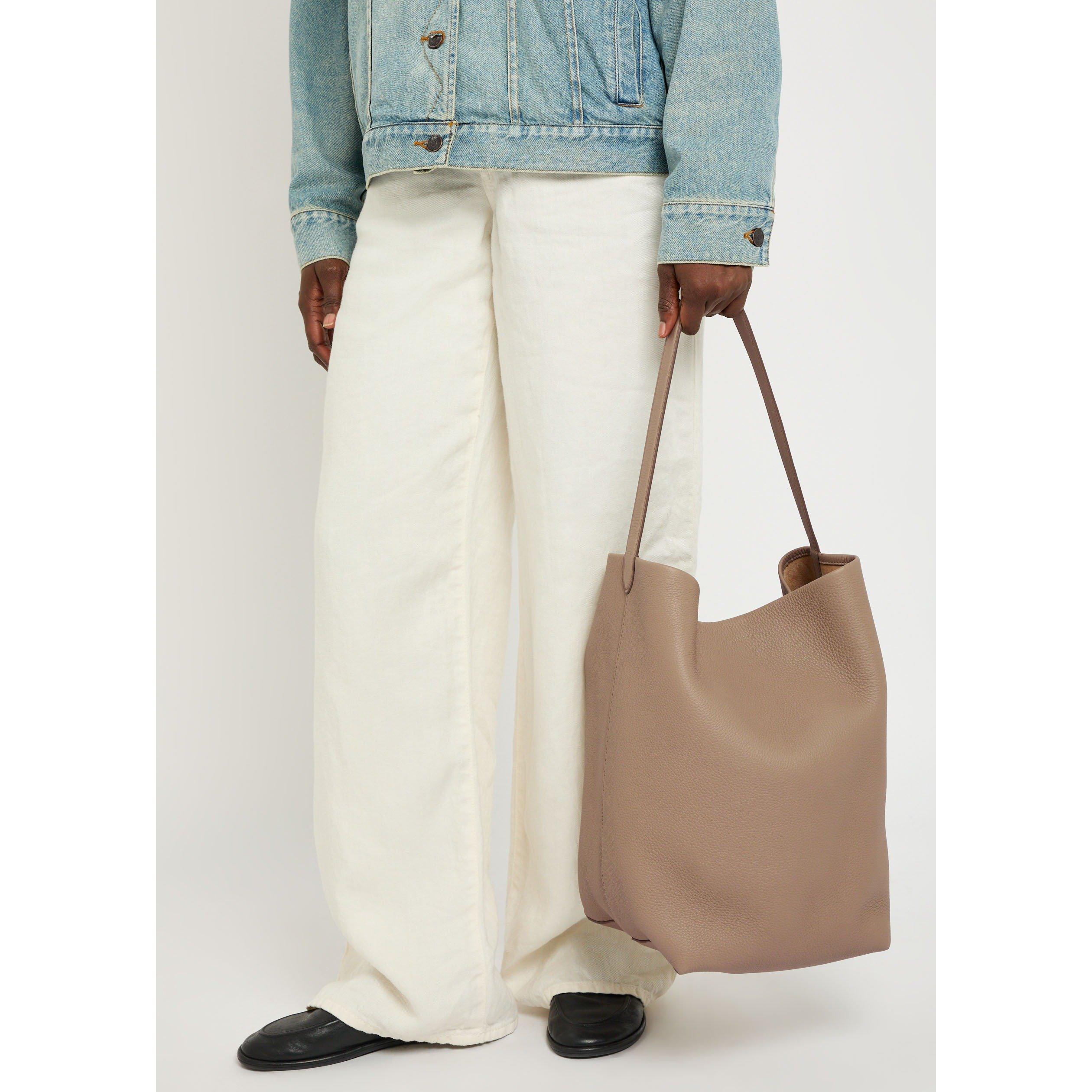 TAUPE - The Row - Women's Park Tote Large Leather Bag - 3