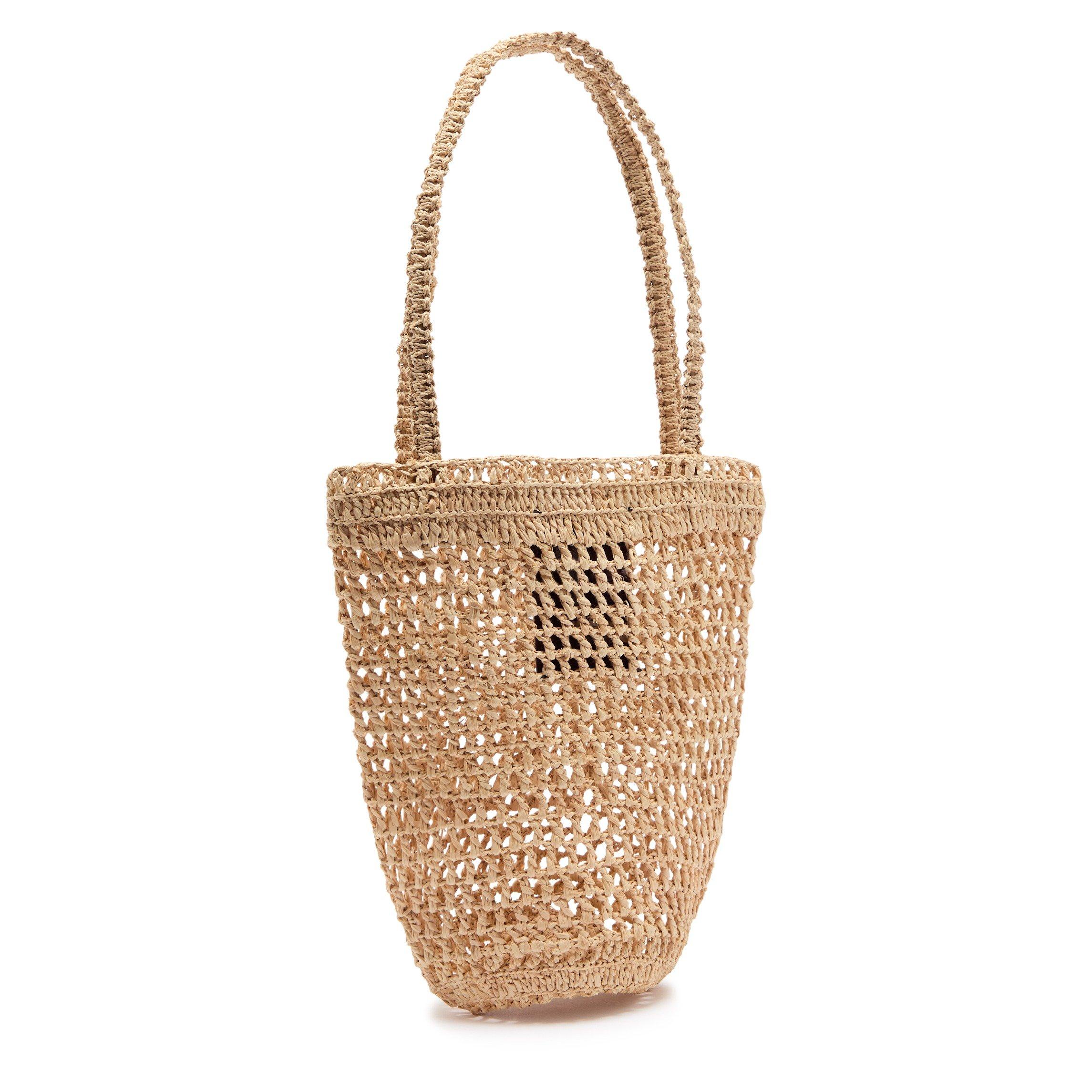 SAND - Chloe - Women's Summer Banana Straw Tote Bag - 2