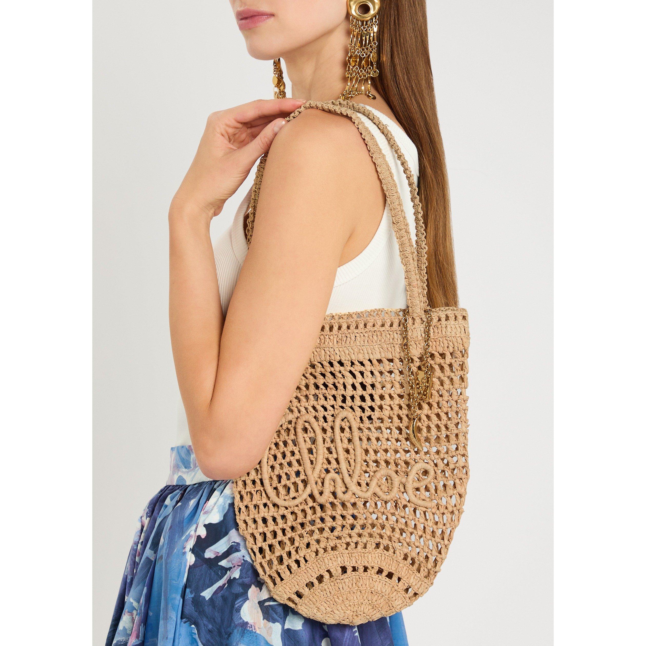 SAND - Chloe - Women's Summer Banana Straw Tote Bag - 3