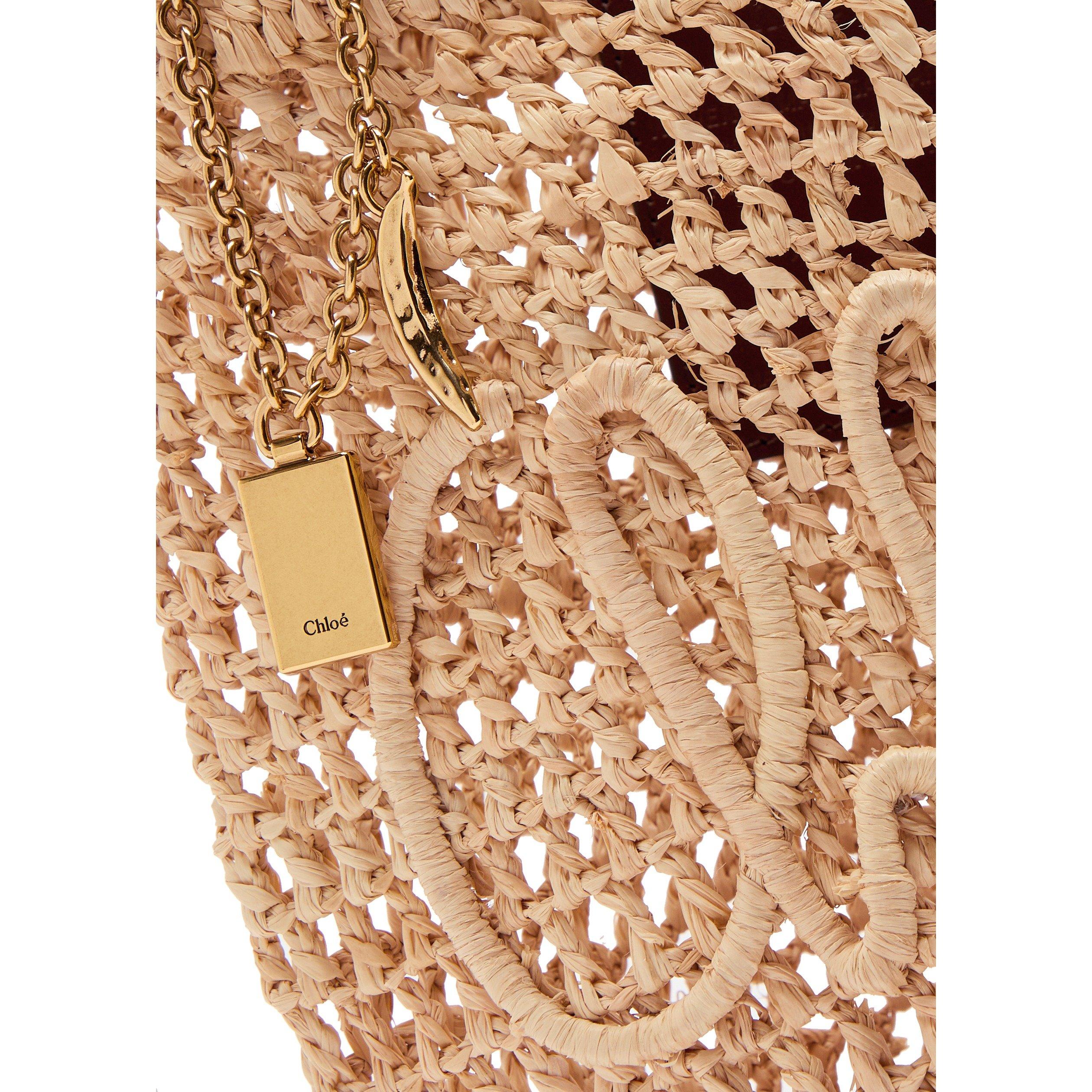 SAND - Chloe - Women's Summer Banana Straw Tote Bag - 4