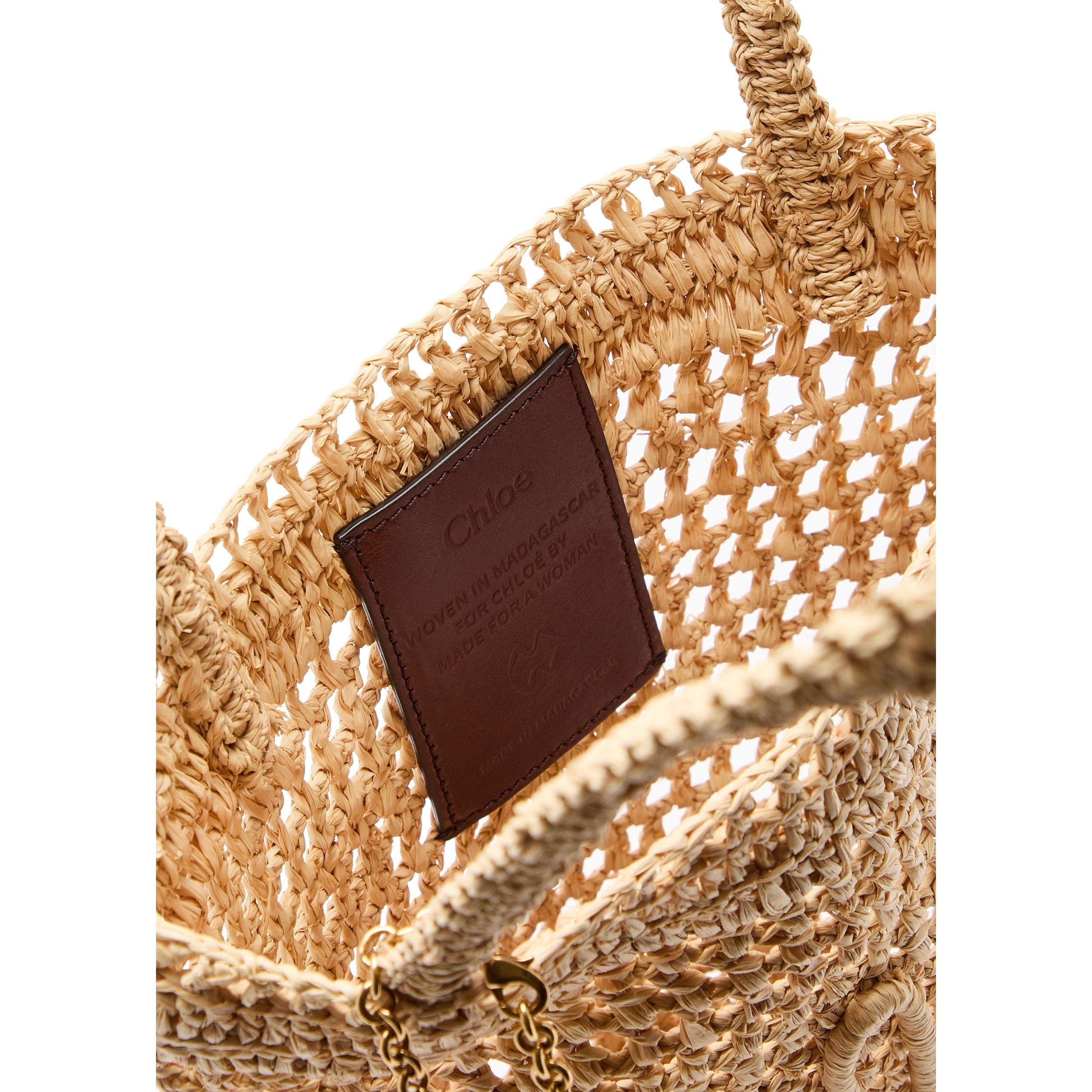 SAND - Chloe - Women's Summer Banana Straw Tote Bag - 5