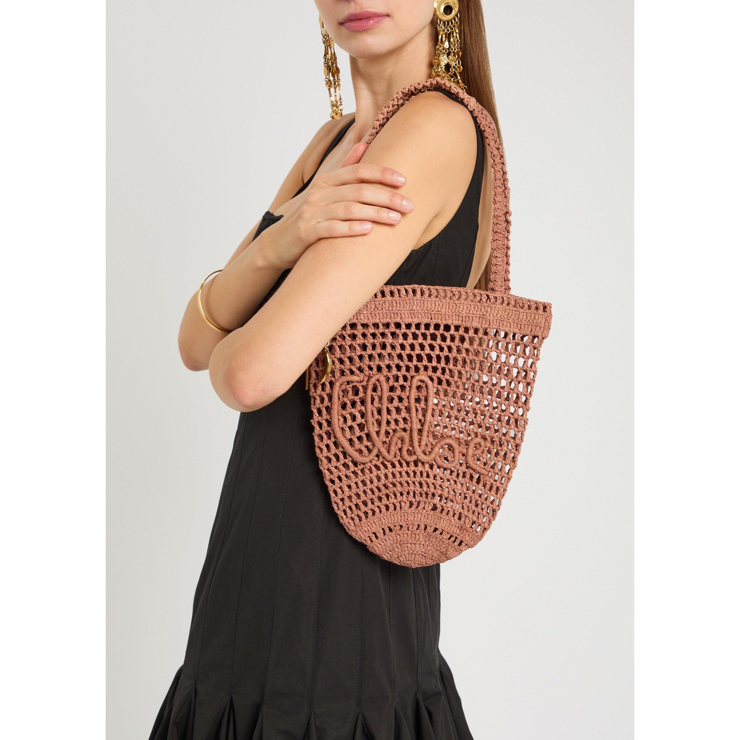 BEIGE - Chloe - Women's Summer Banana Straw Tote Bag - 3