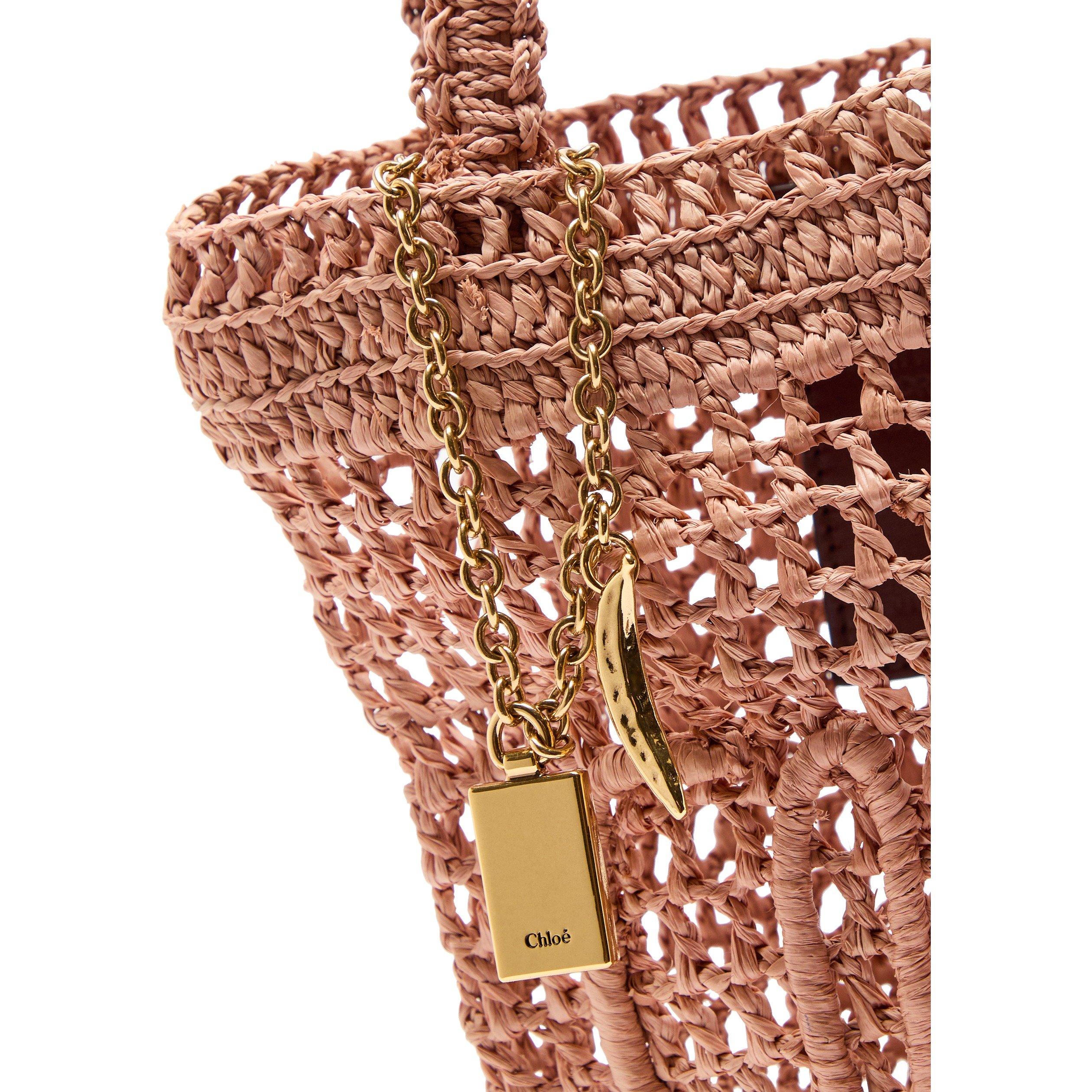 BEIGE - Chloe - Women's Summer Banana Straw Tote Bag - 4