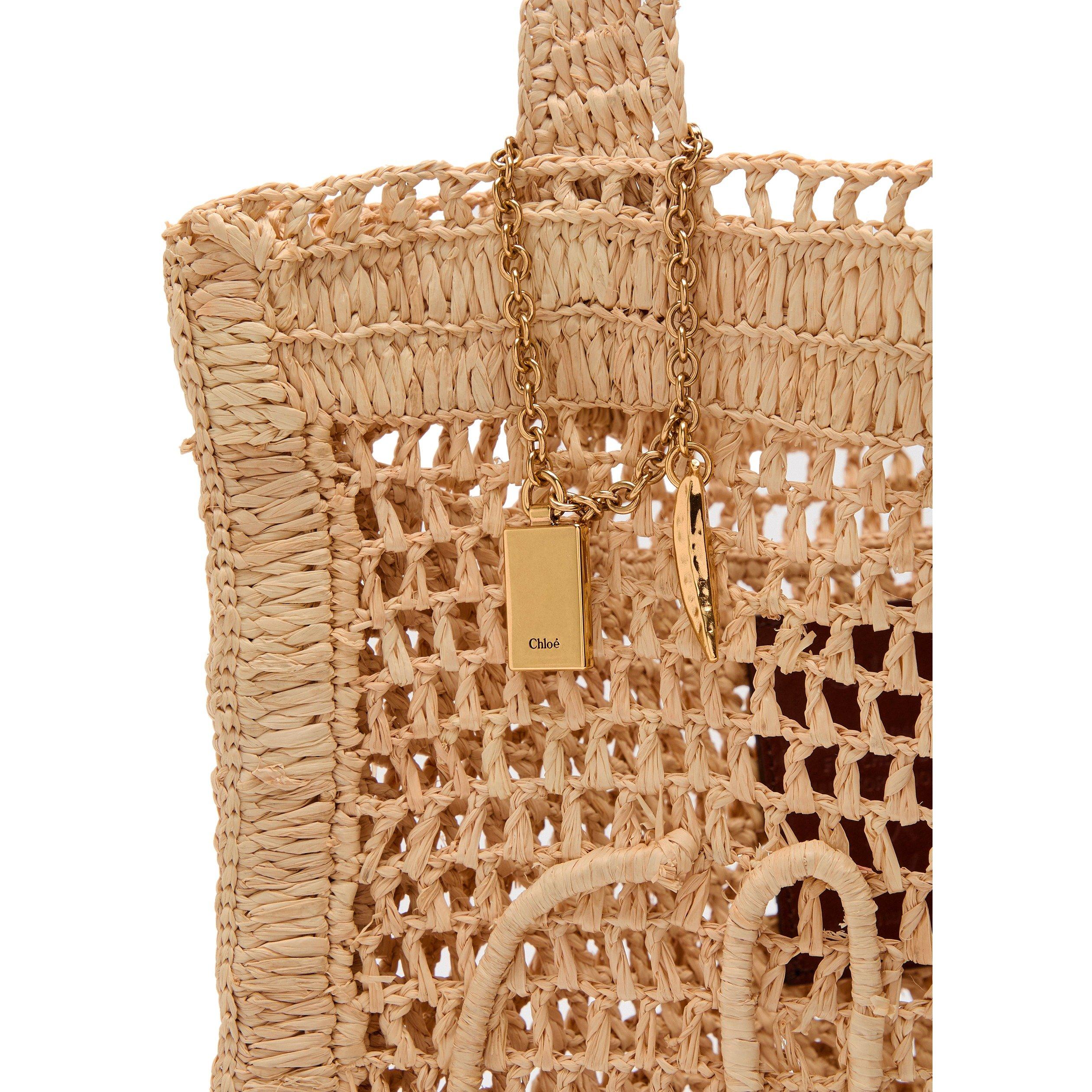 SAND - Chloe - SUMMER BANANA RAFFIA N/W TOTE - 4