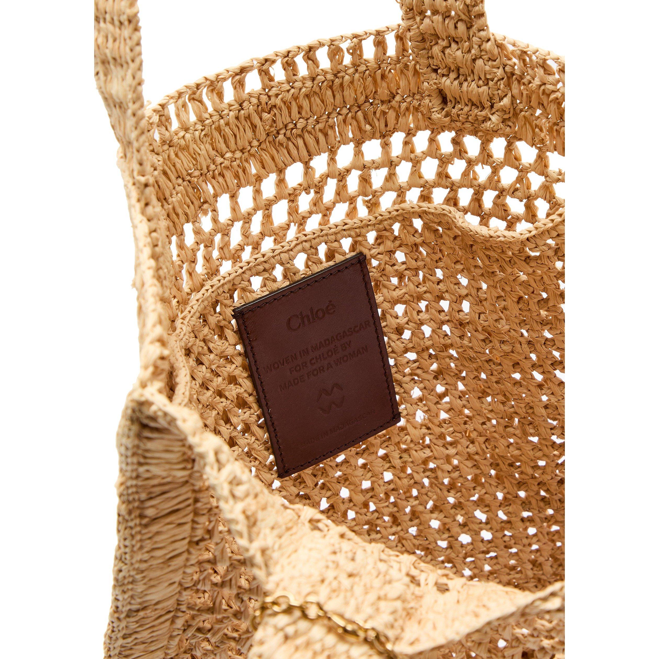 SAND - Chloe - SUMMER BANANA RAFFIA N/W TOTE - 5