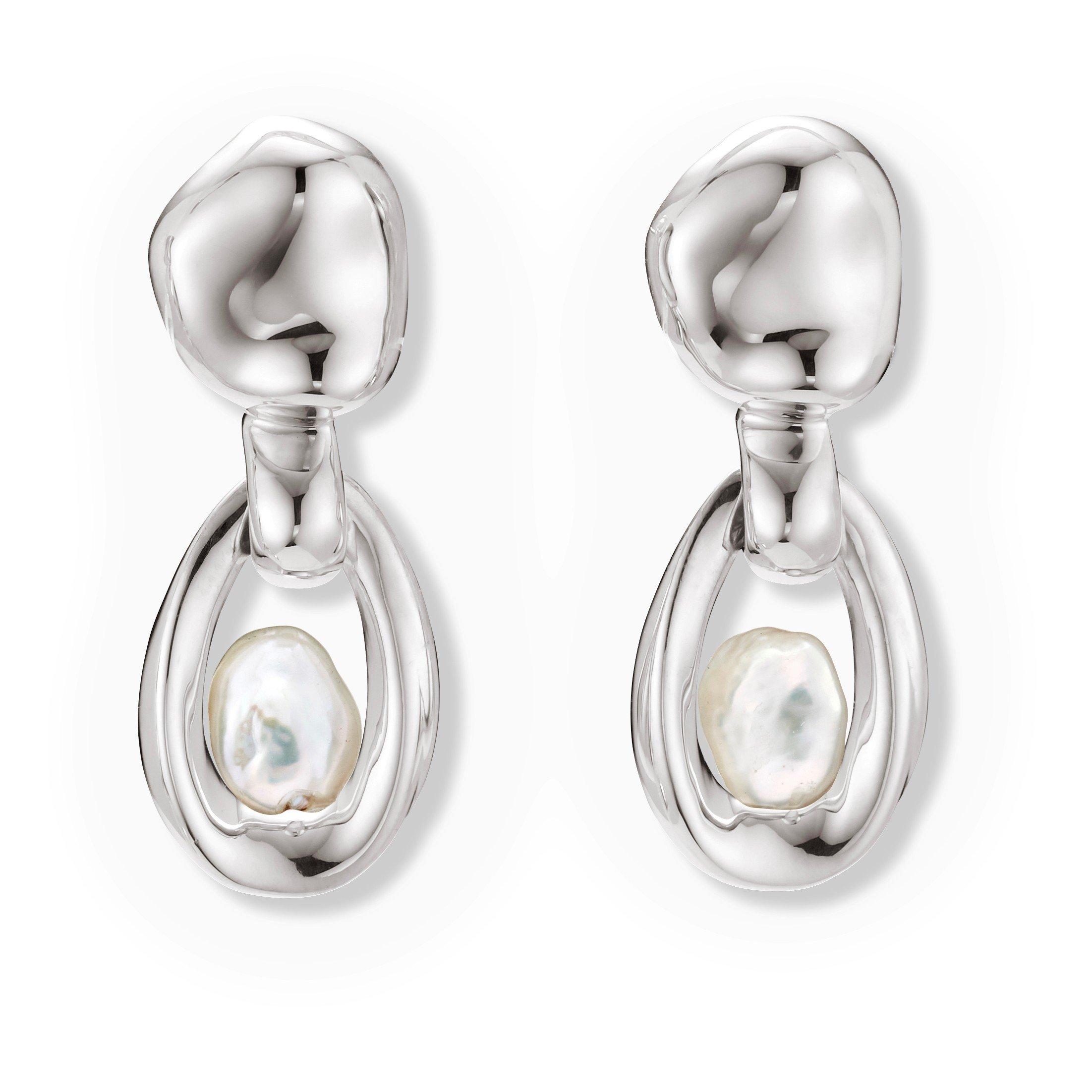 SILVER - AGMES - Sacha pearl Earrings
