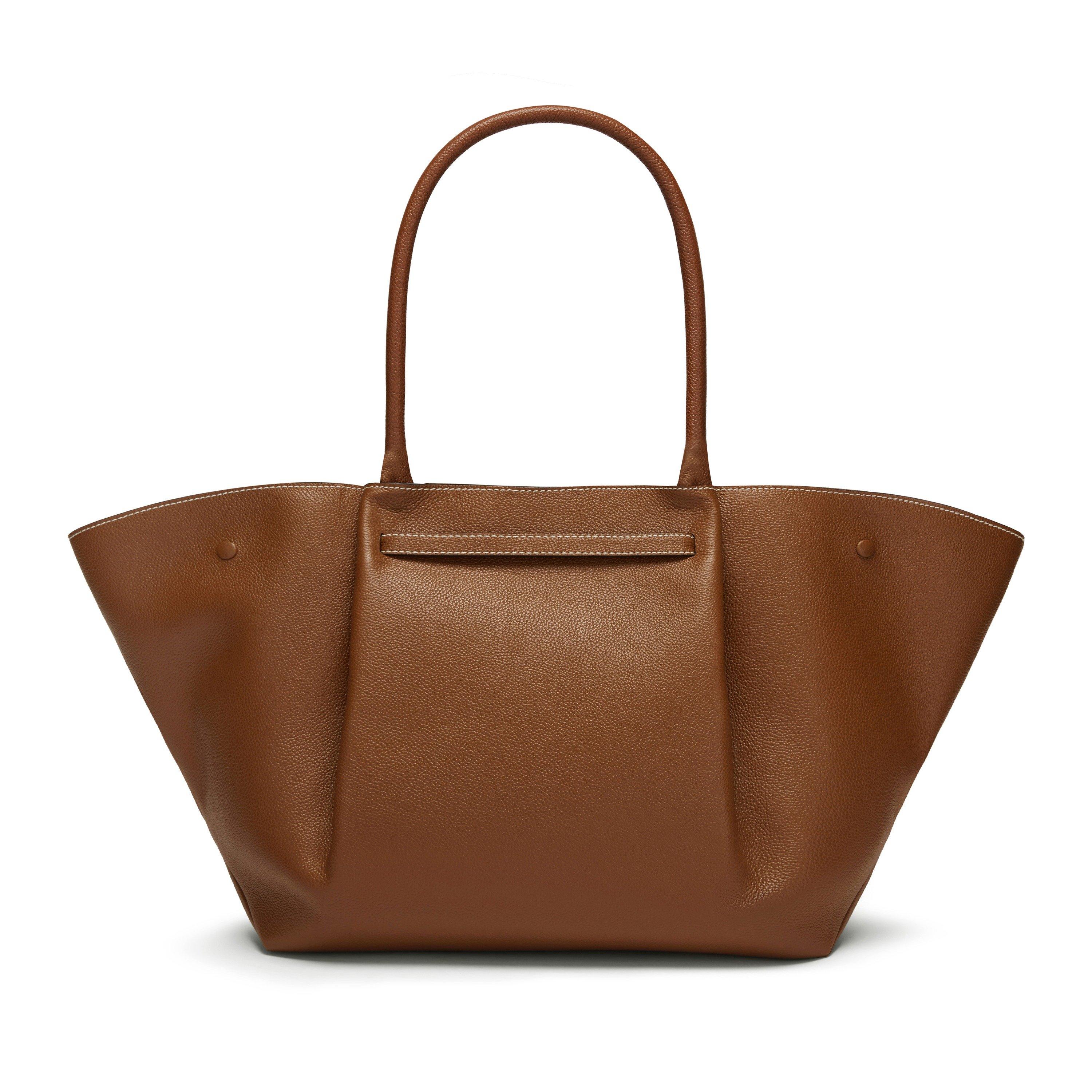 TAN - DeMellier - Women's New York Leather Tote Bag - 2