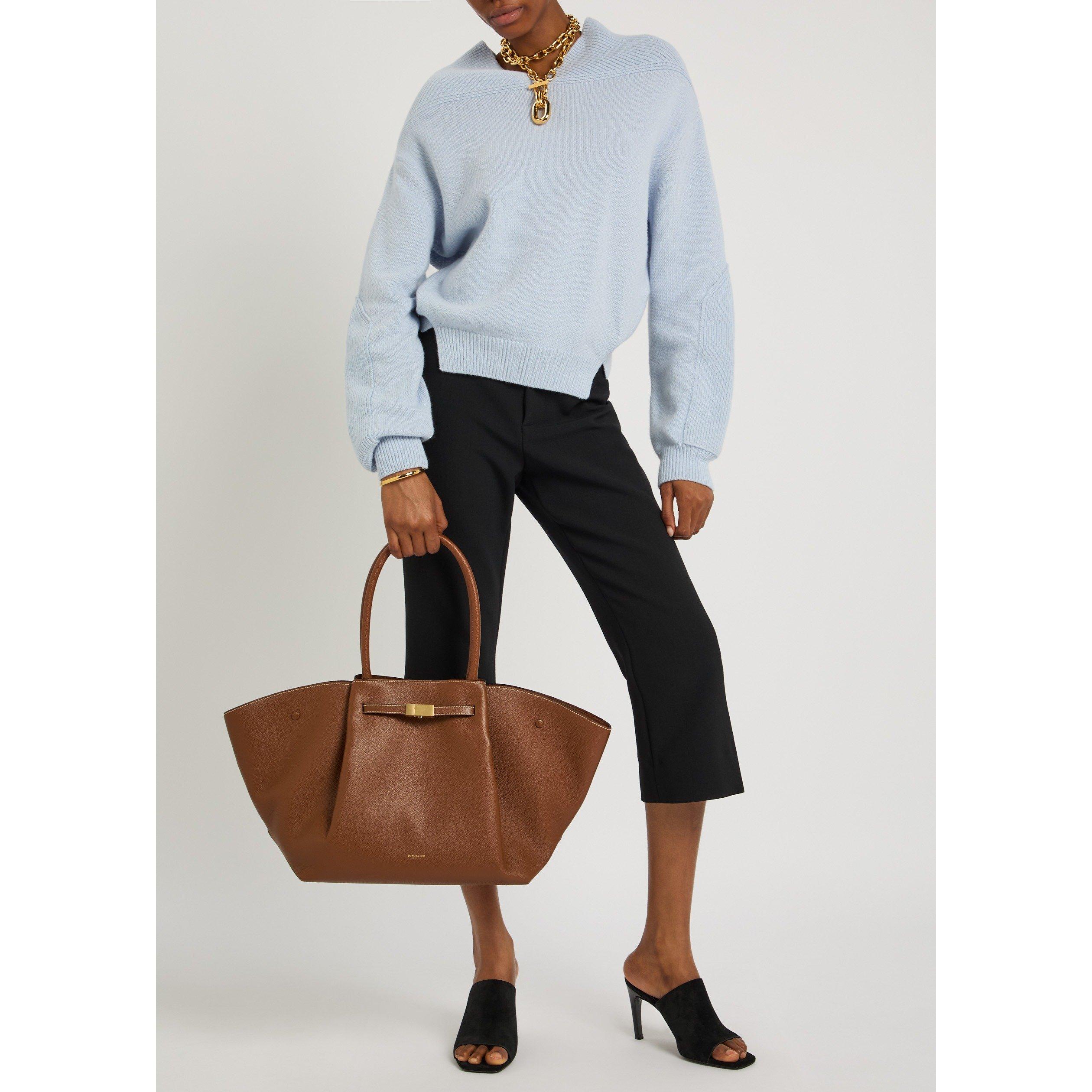 TAN - DeMellier - Women's New York Leather Tote Bag - 3