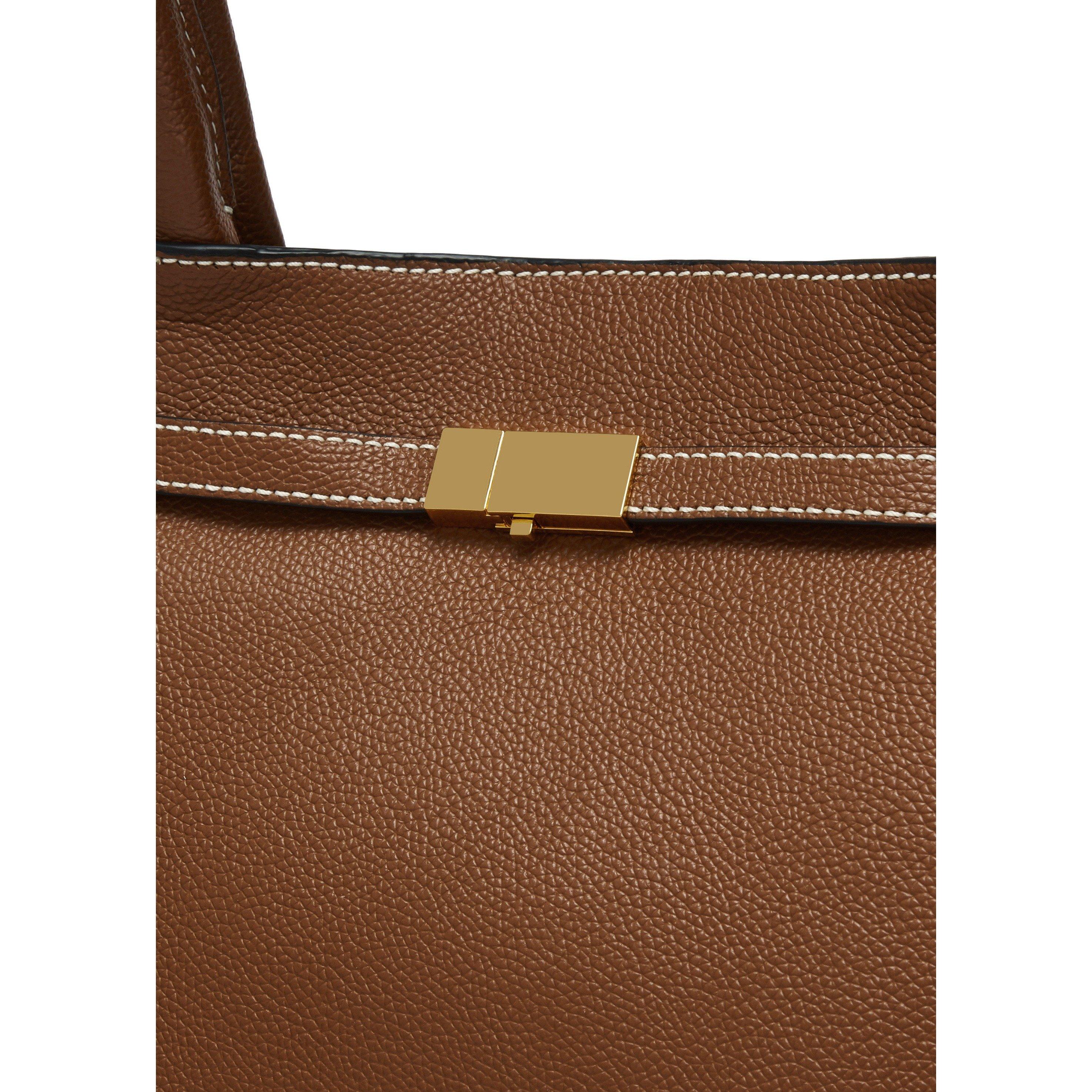 TAN - DeMellier - Women's New York Leather Tote Bag - 4