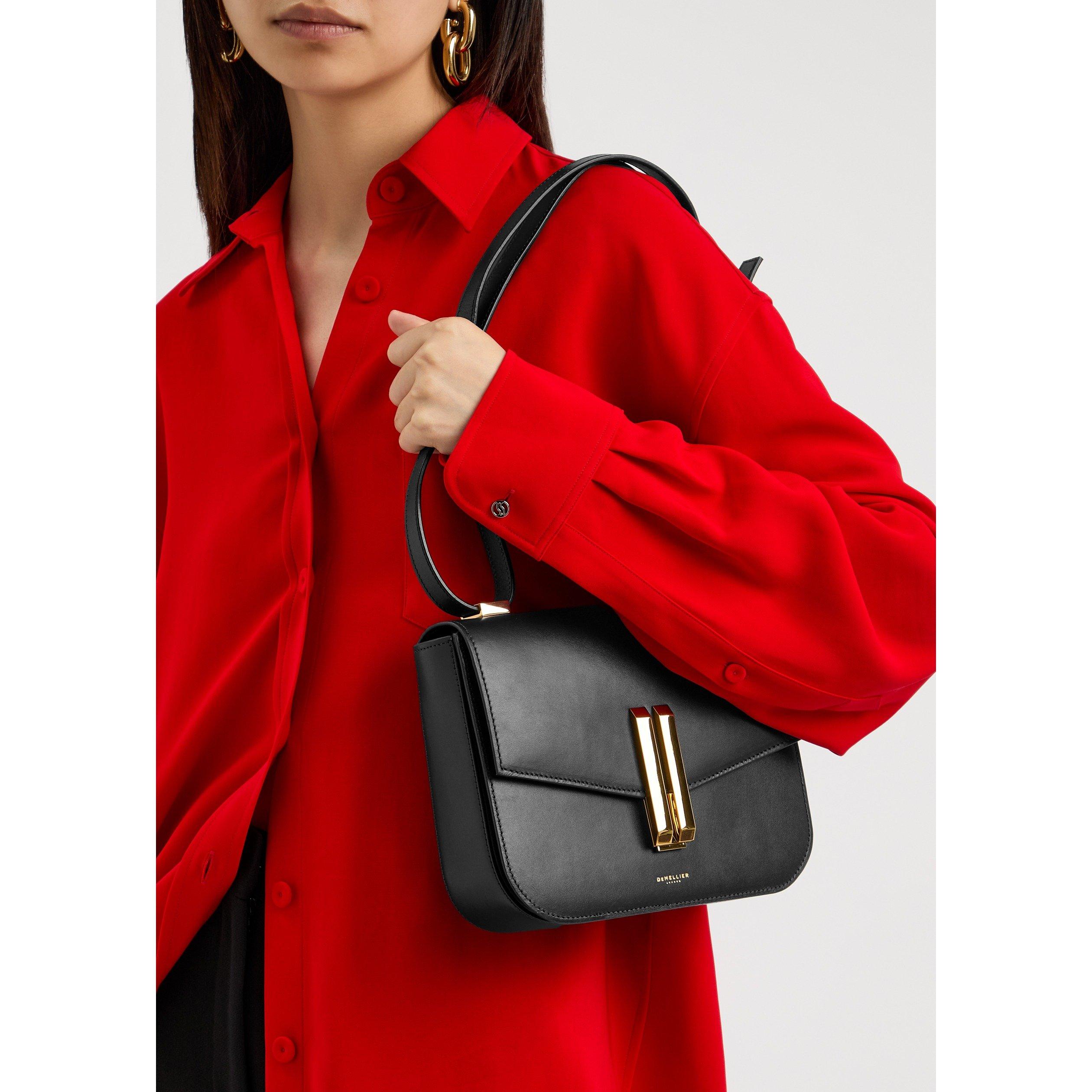 BLACK - DeMellier - VANCOUVER CROSSBODY BAG GRAIN - 3
