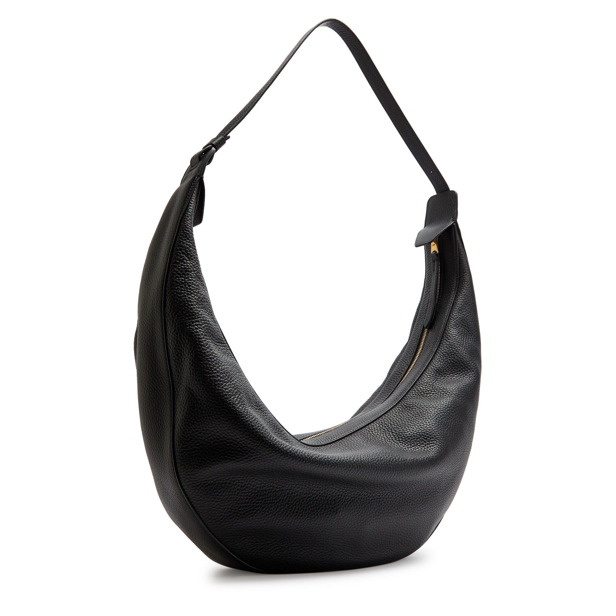BLACK - Khaite - Women's Augustina Leather Hobo Bag - 2