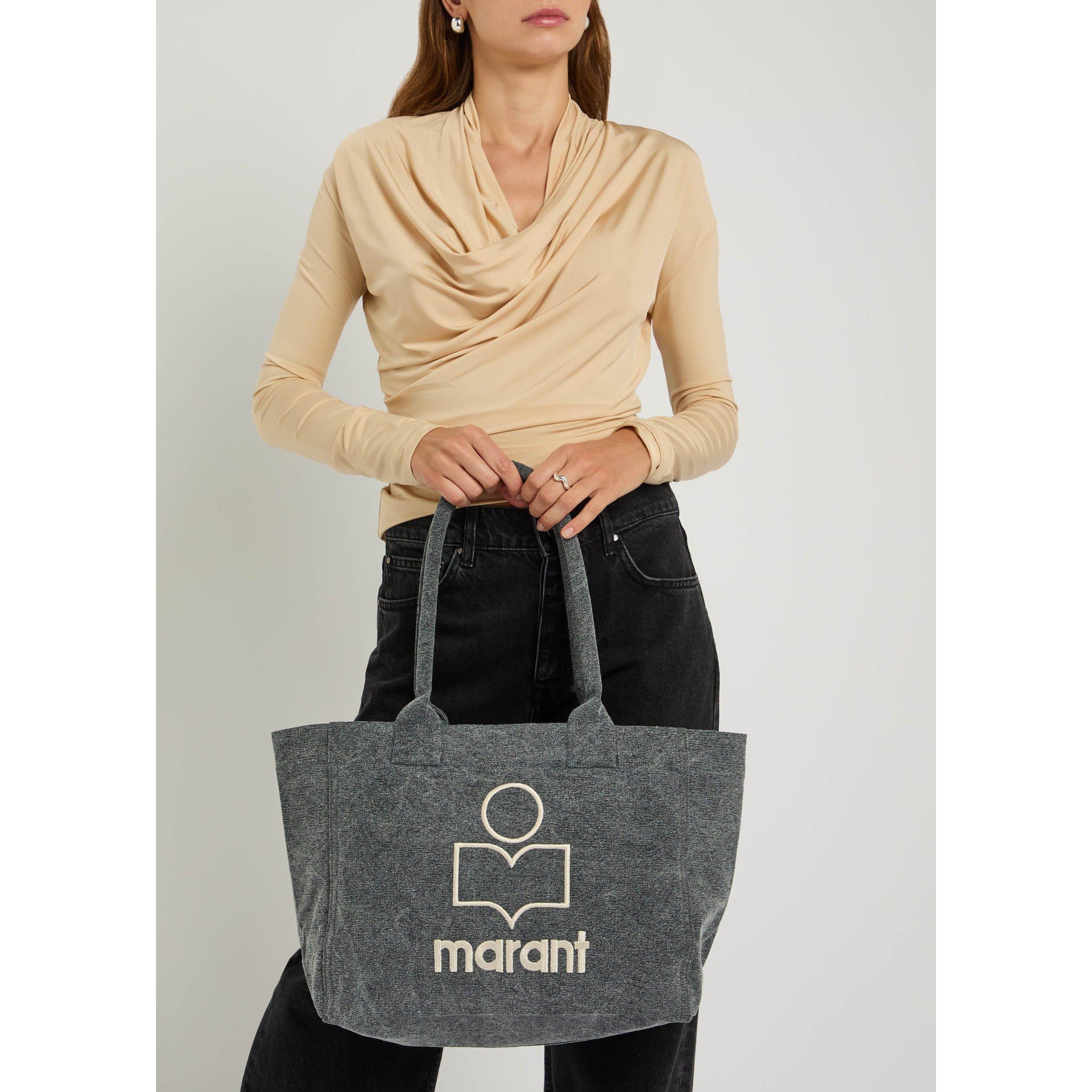BLACK - Isabel Marant - Women's Yenky Zipped Cotton Tote Bag - 3