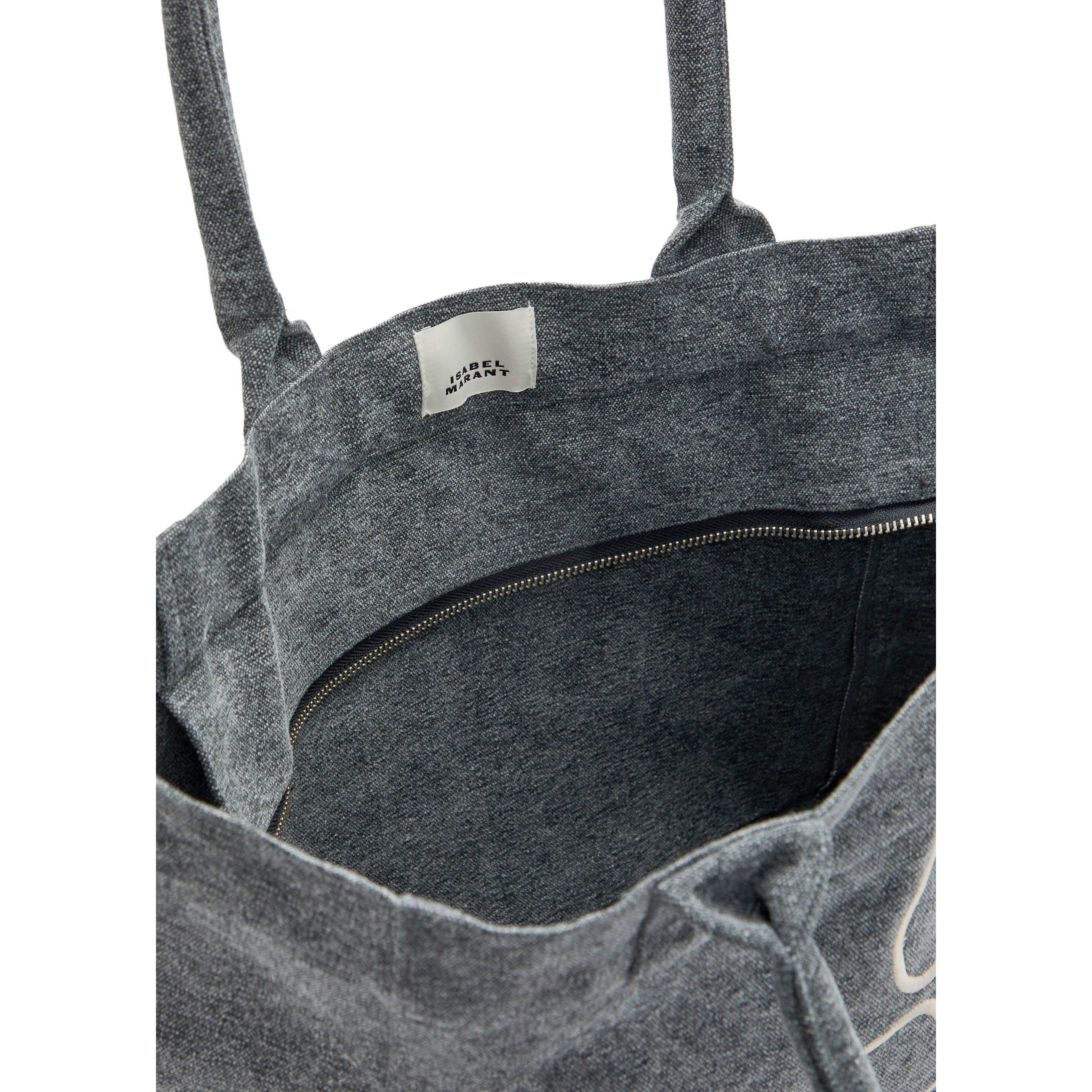 BLACK - Isabel Marant - Women's Yenky Zipped Cotton Tote Bag - 5