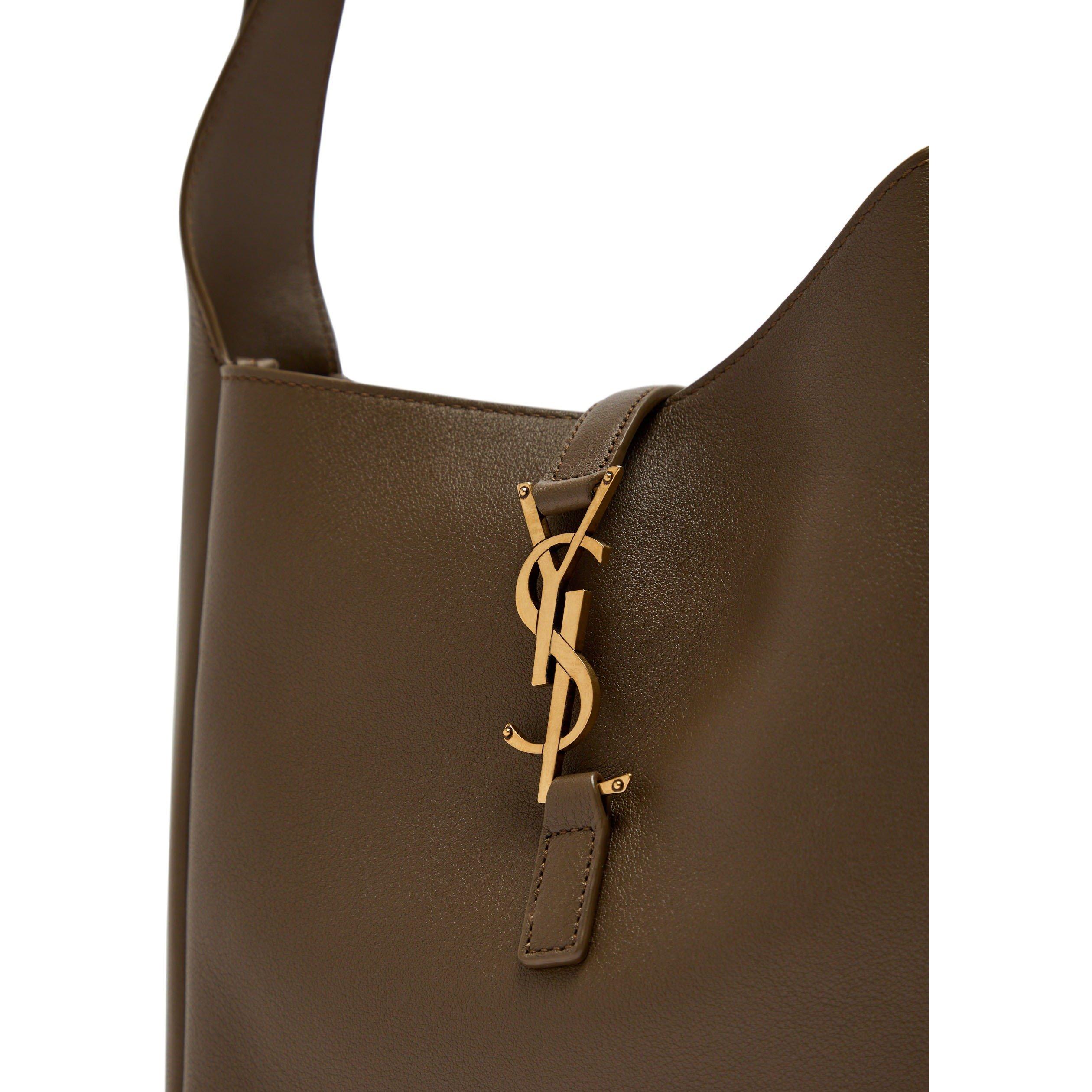 BROWN - Saint Laurent - 5 A 7 HOBO SMALL GRAIN - 4