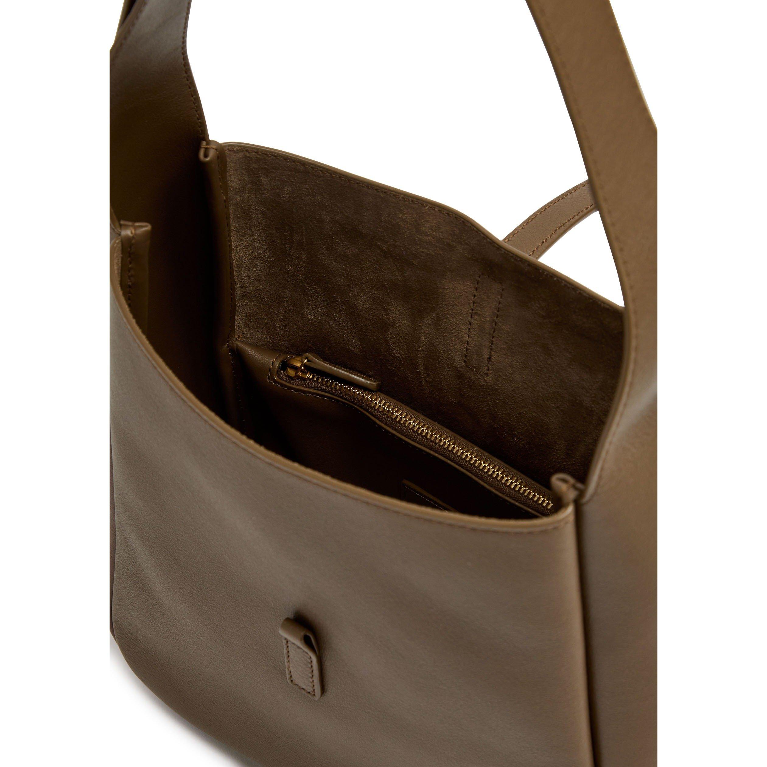 BROWN - Saint Laurent - 5 A 7 HOBO SMALL GRAIN - 5