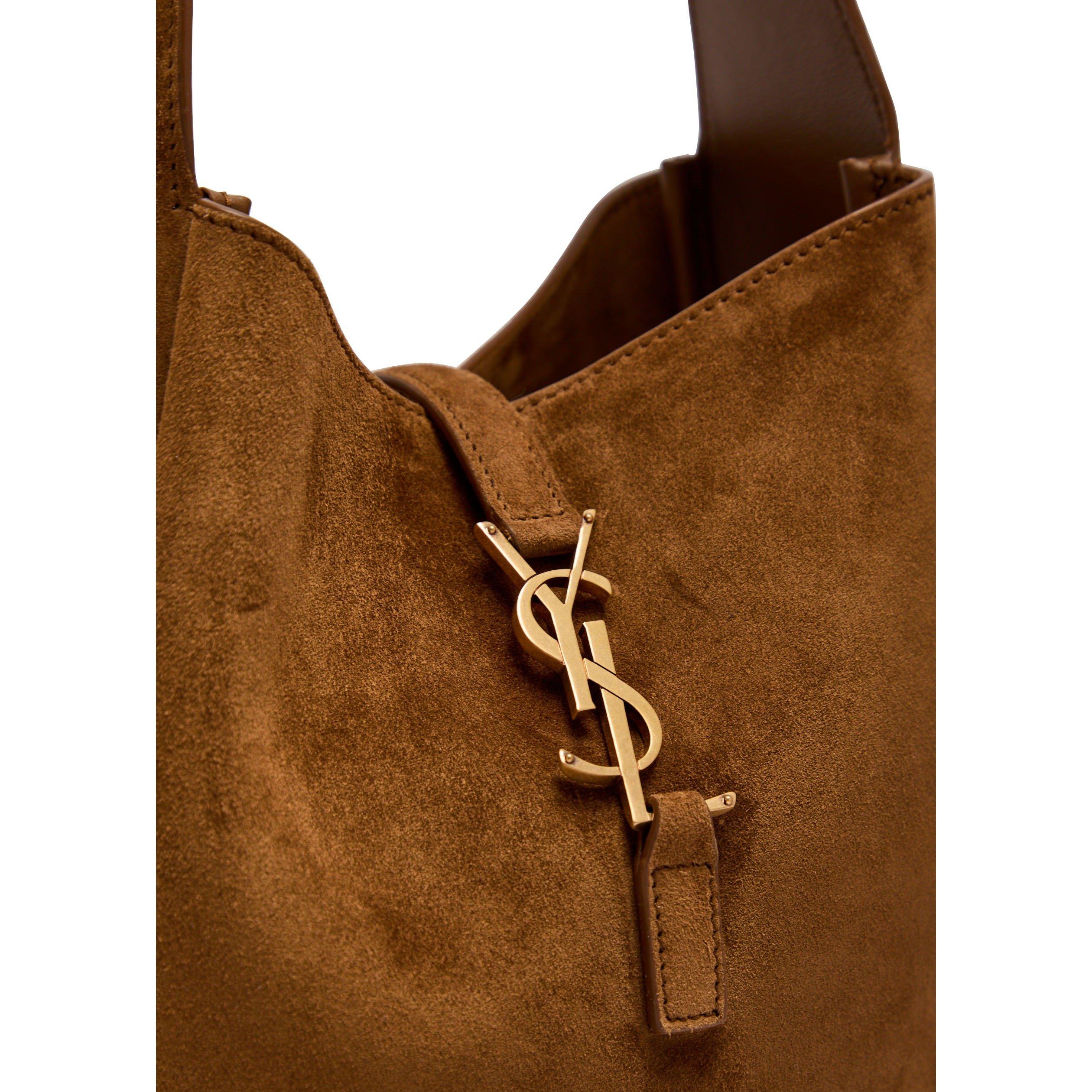 DARK BROWN - Saint Laurent - 5 A 7 HOBO SMALL SUEDE - 4