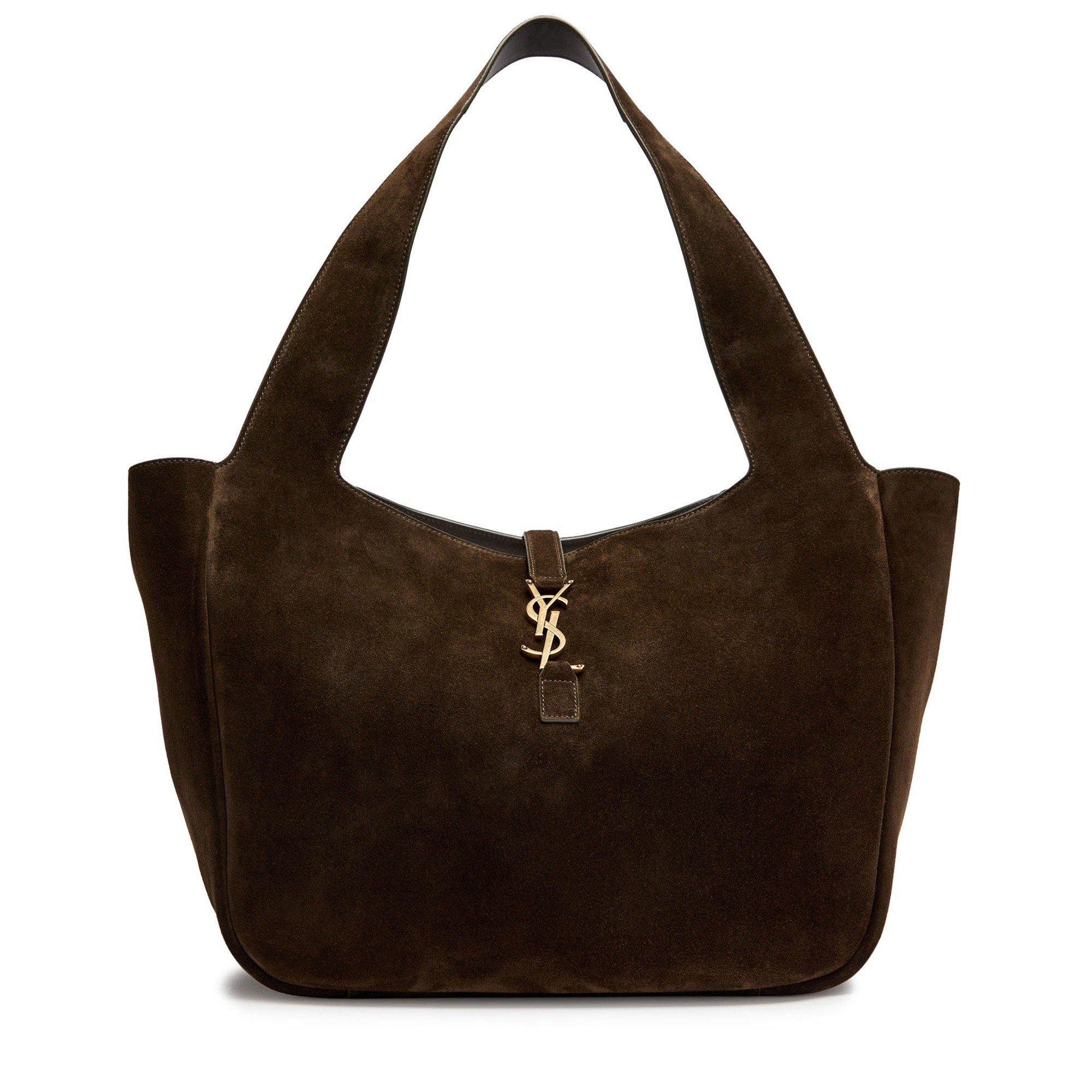 BROWN - Saint Laurent - 5 A 7 LARGE SHOPPER SUEDE