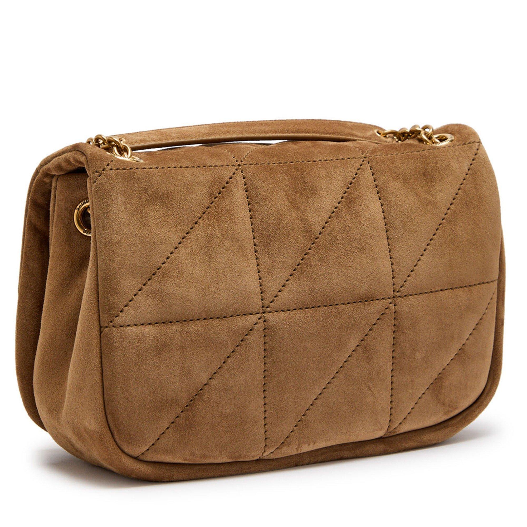 BROWN - Saint Laurent - MINI JAIMIE 4.3 SUEDE CHAIN BA - 2
