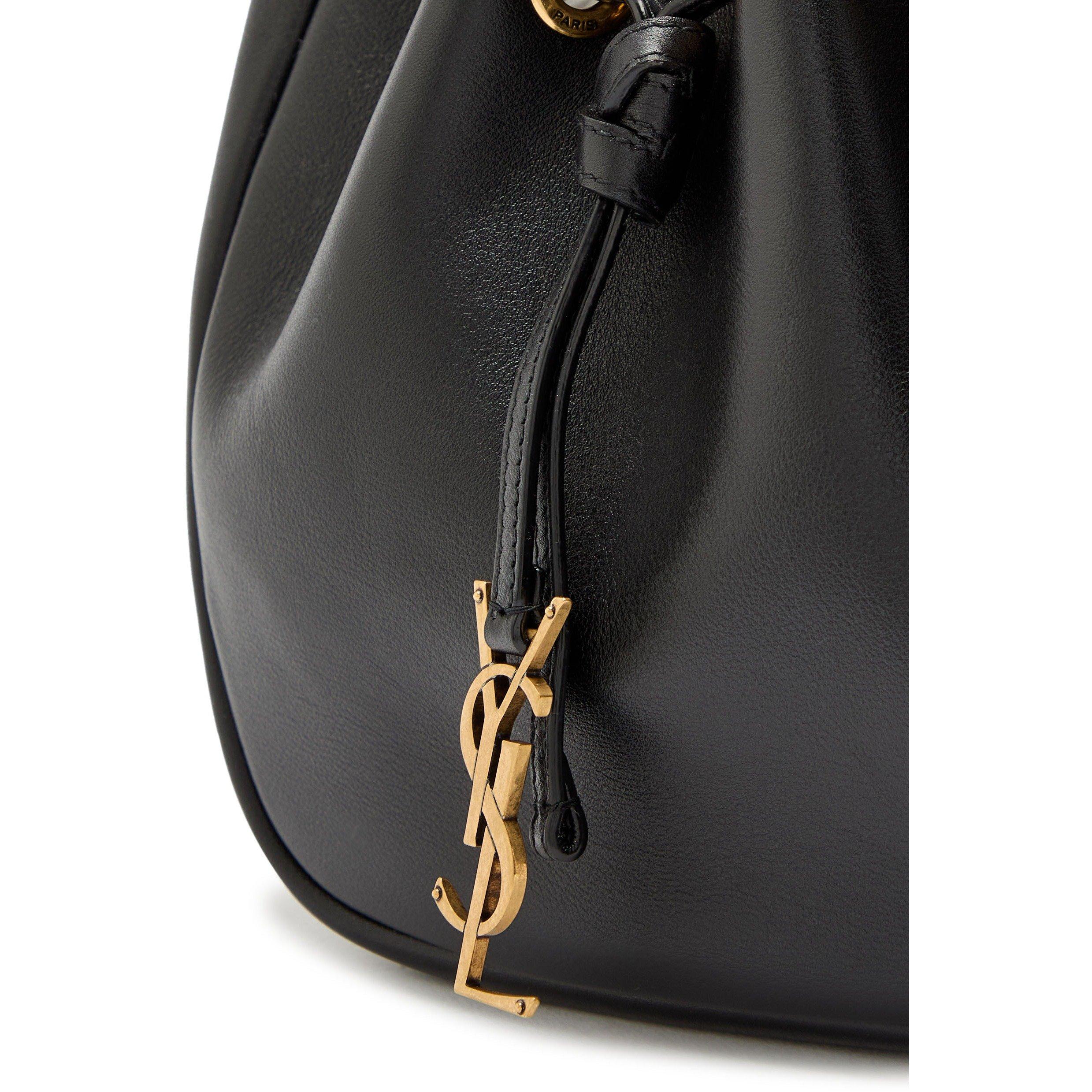 BLACK - Saint Laurent - SUPPLE BUCKET W LOGO - 4
