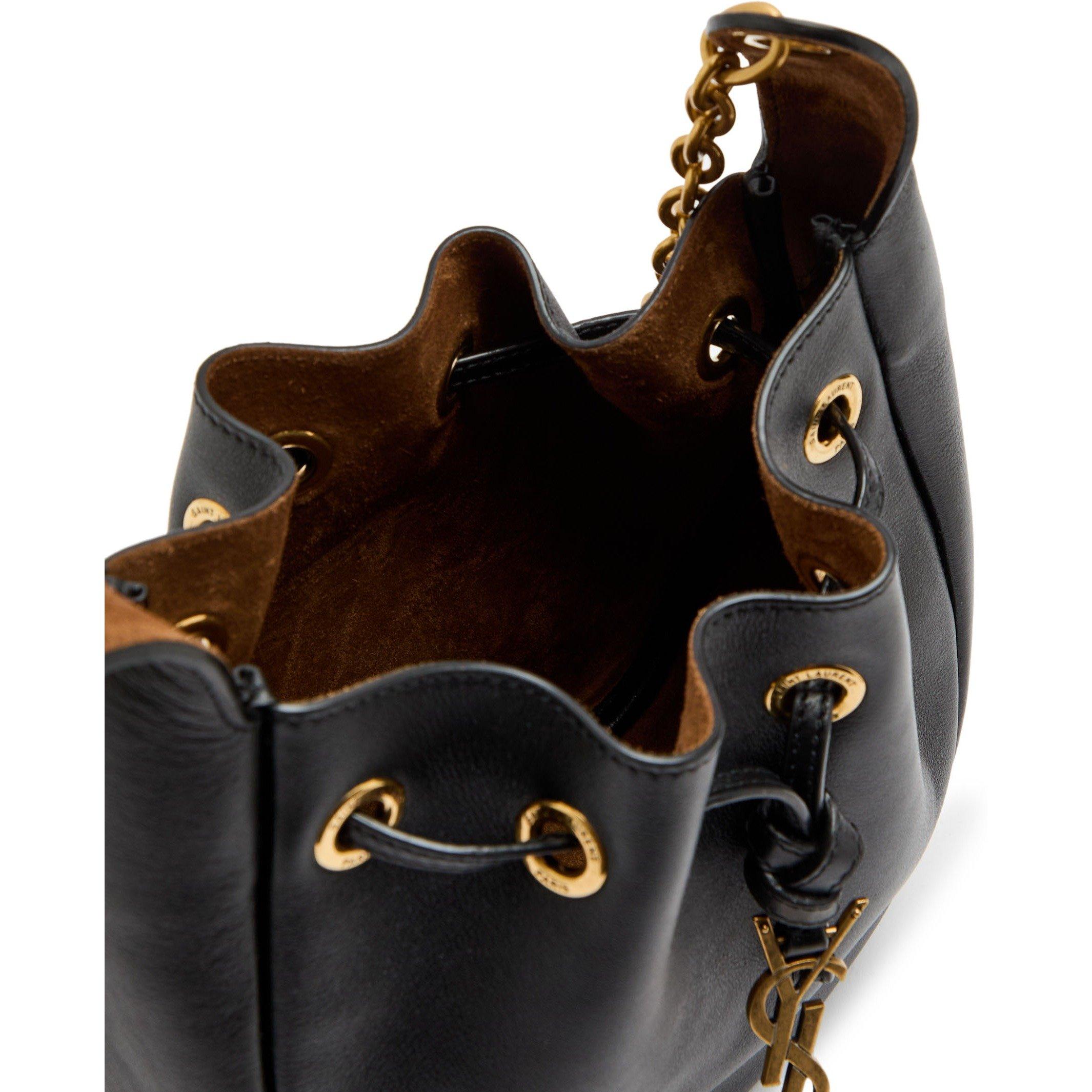 BLACK - Saint Laurent - SUPPLE BUCKET W LOGO - 5
