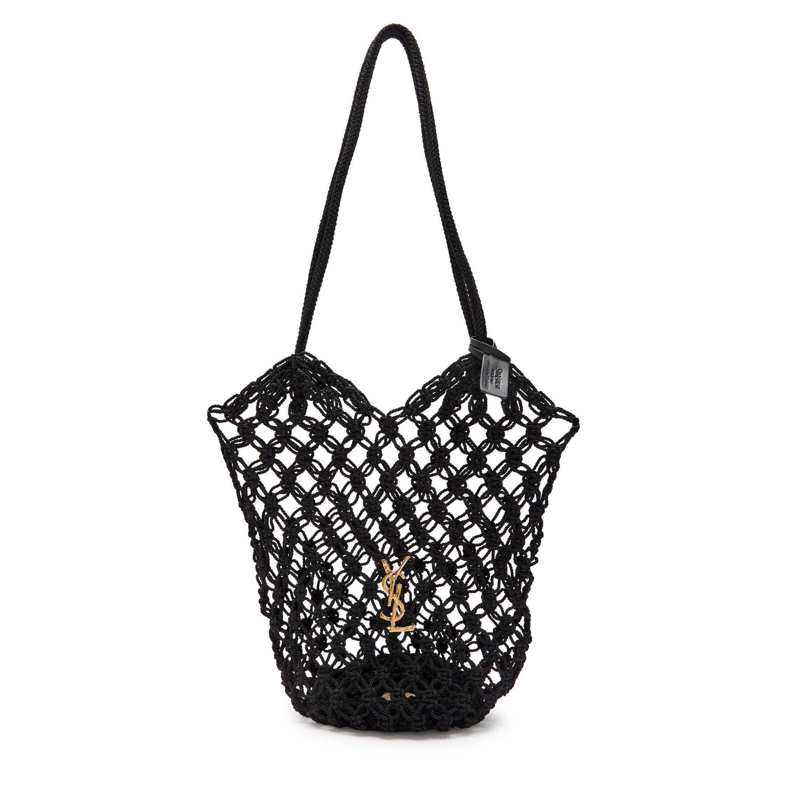 BLACK - Saint Laurent - KNIT HOBO LARGE - 1