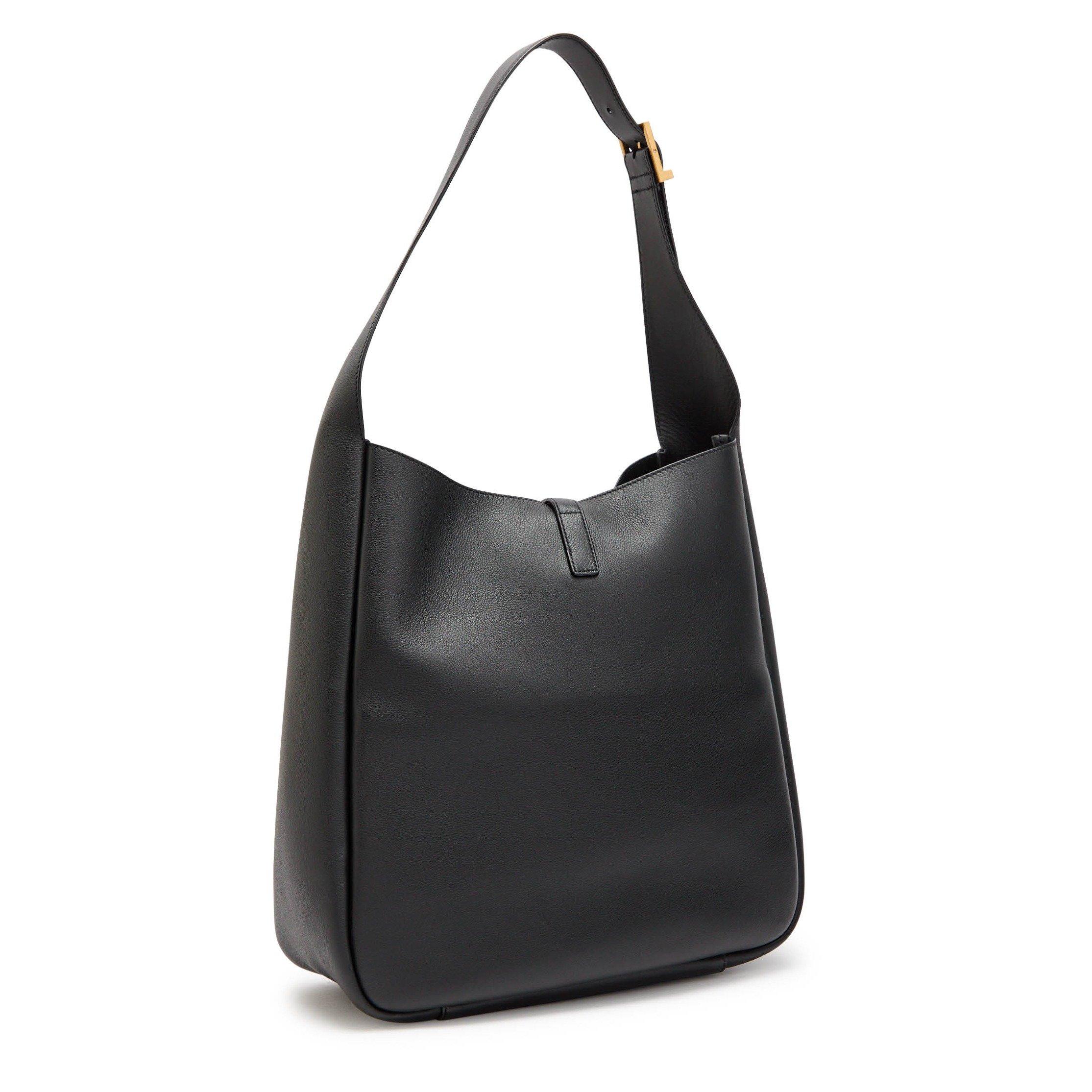 BLACK - Saint Laurent - Women's Le 5 à 7 Leather Hobo Bag - 2