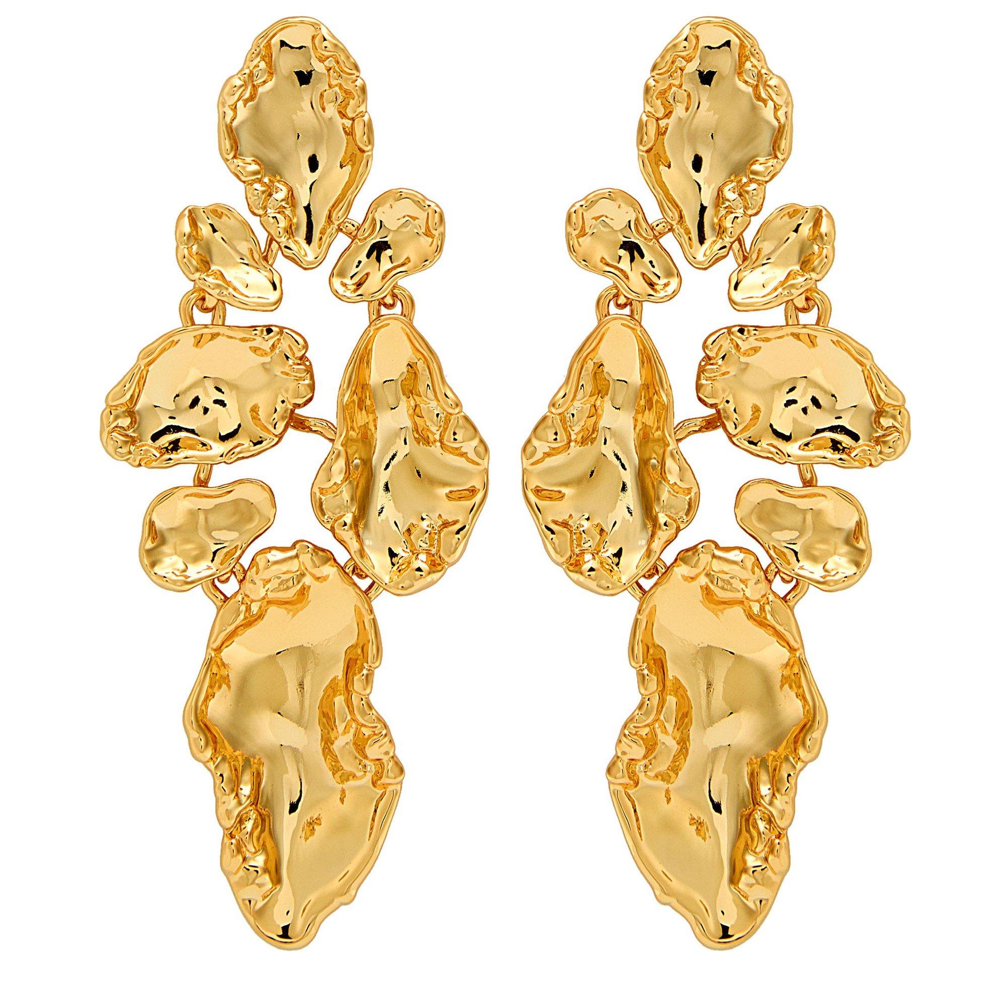 GOLD - Alexis Bittar - Brut Gold Mosaic Earring