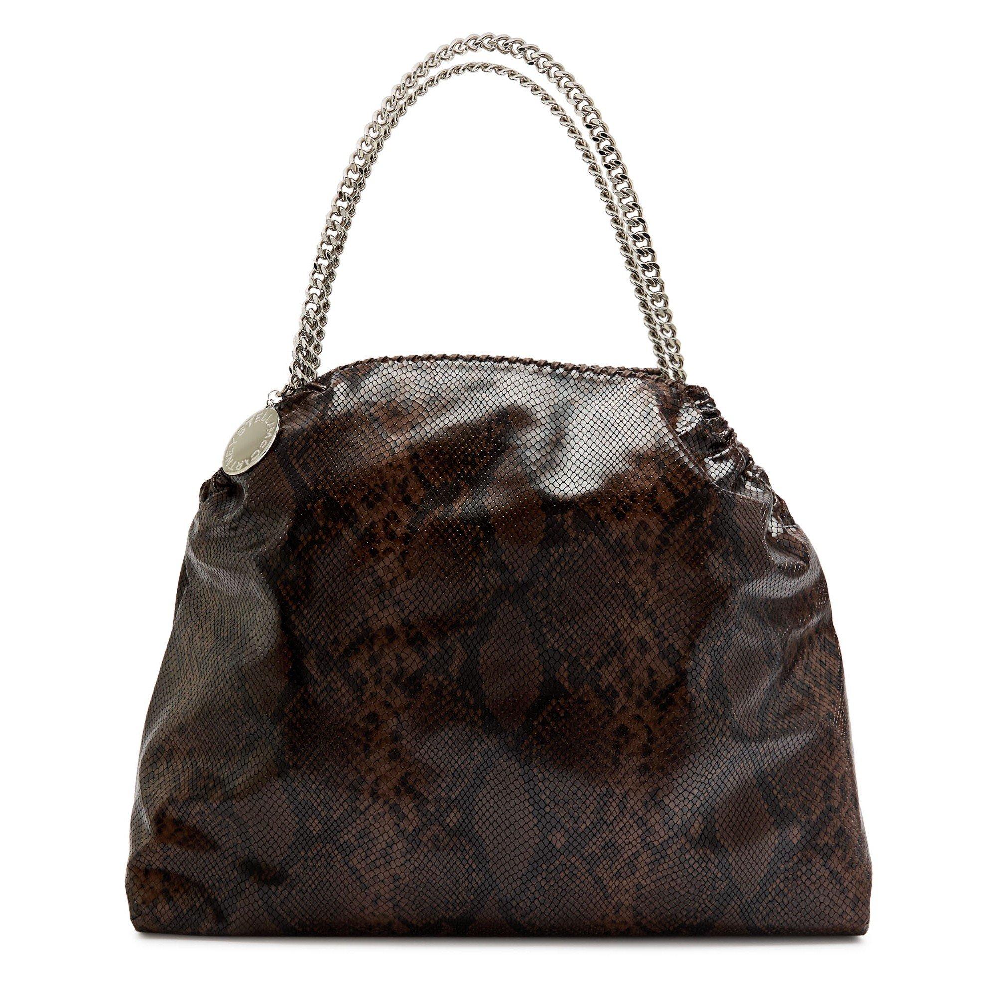 DARK BROWN - Stella McCartney - Falabella Drawstring Bag Eco M