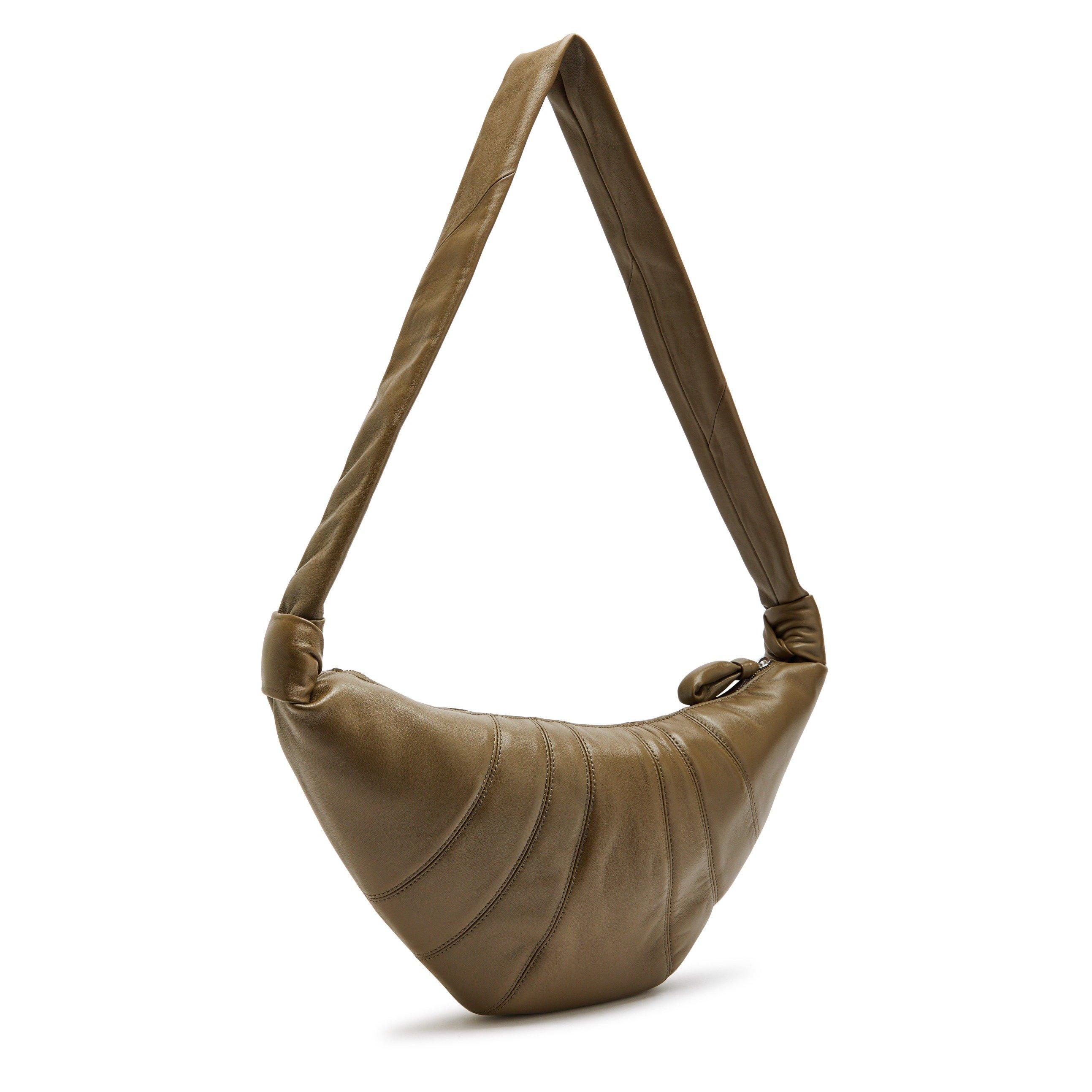 KHAKI - Lemaire - Croissant Medium Leather Shoulder Bag - 2