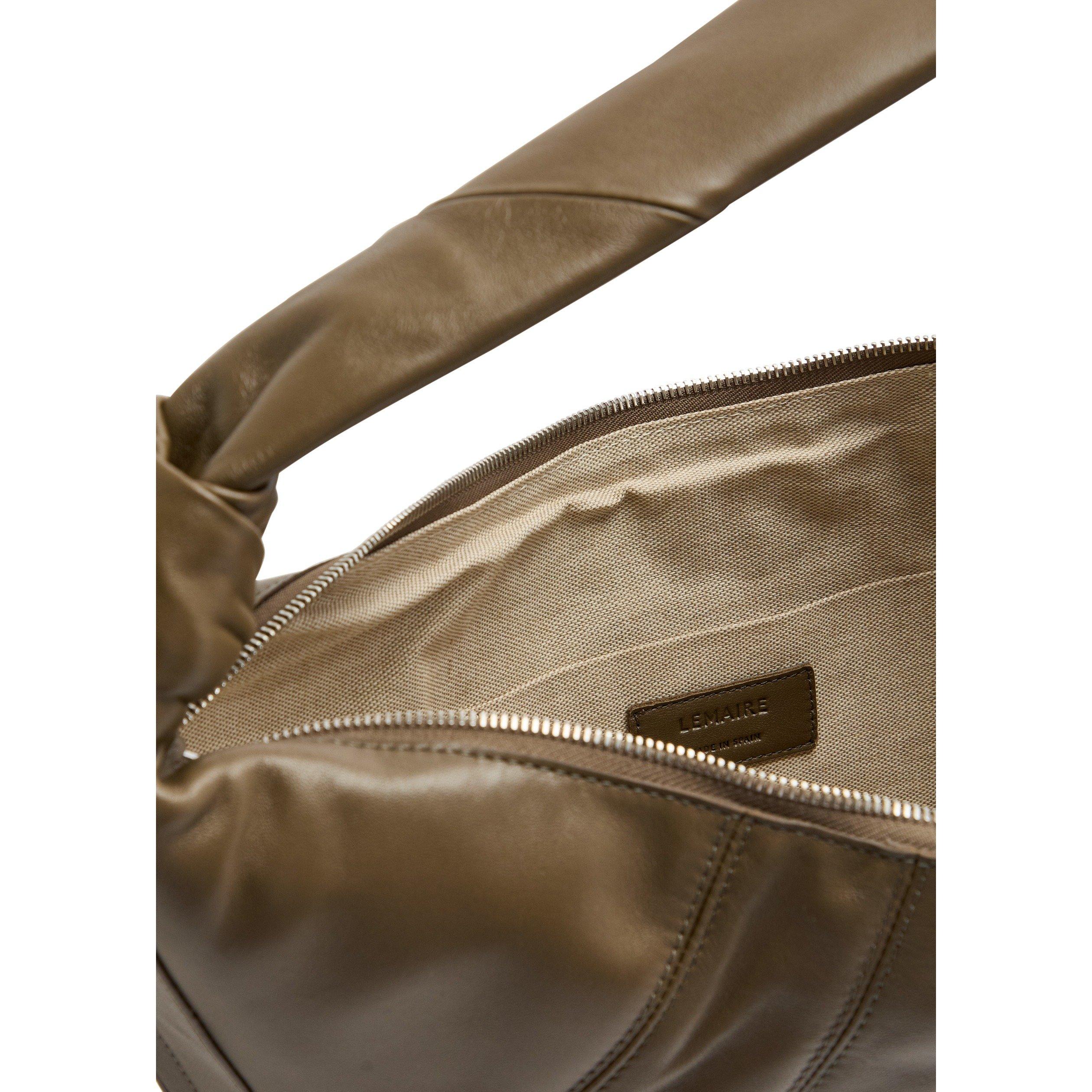 KHAKI - Lemaire - Women's Fortune Croissant Leather Shoulder Bag - 5