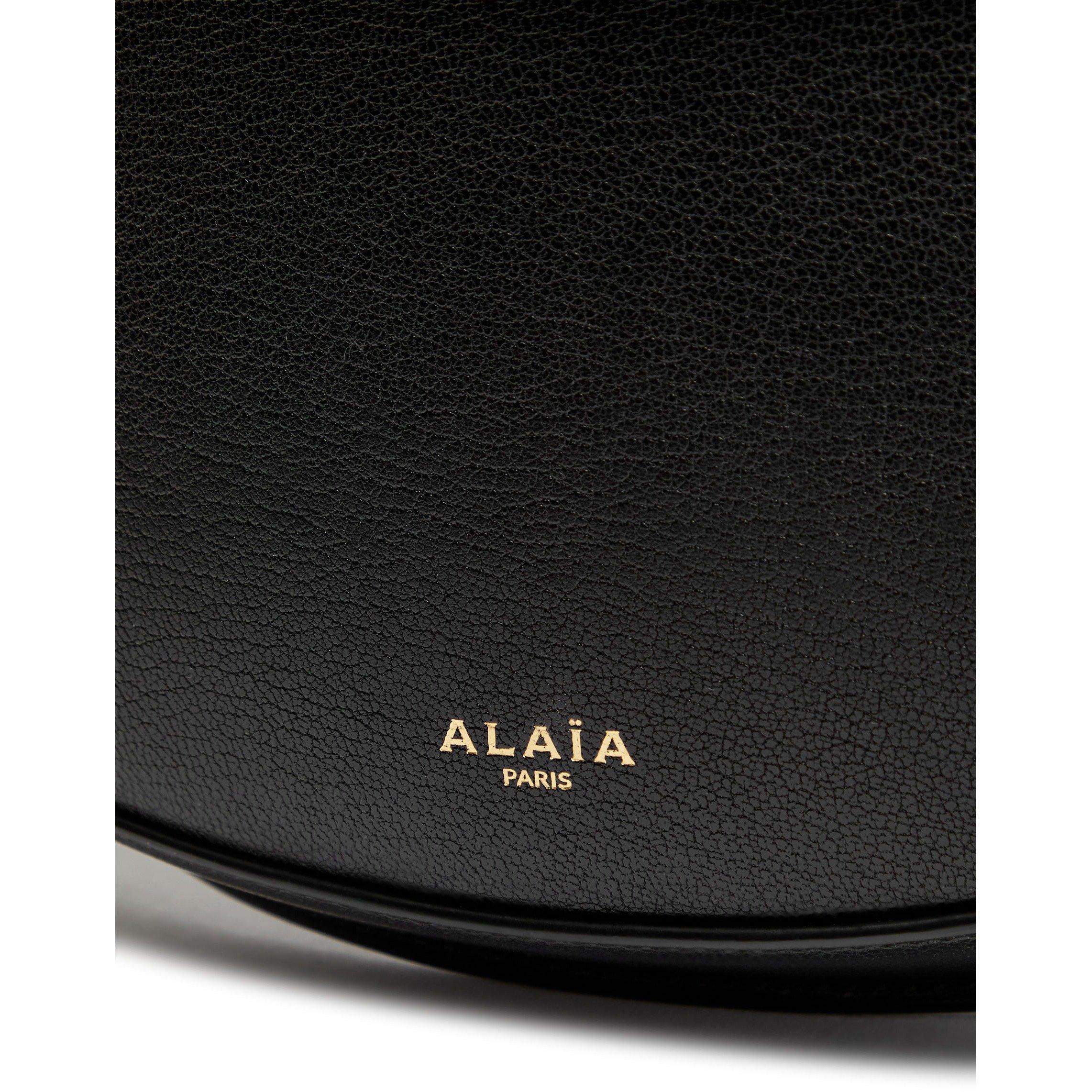 BLACK - Alaia - Women's Leather Crossbody Bag - 4