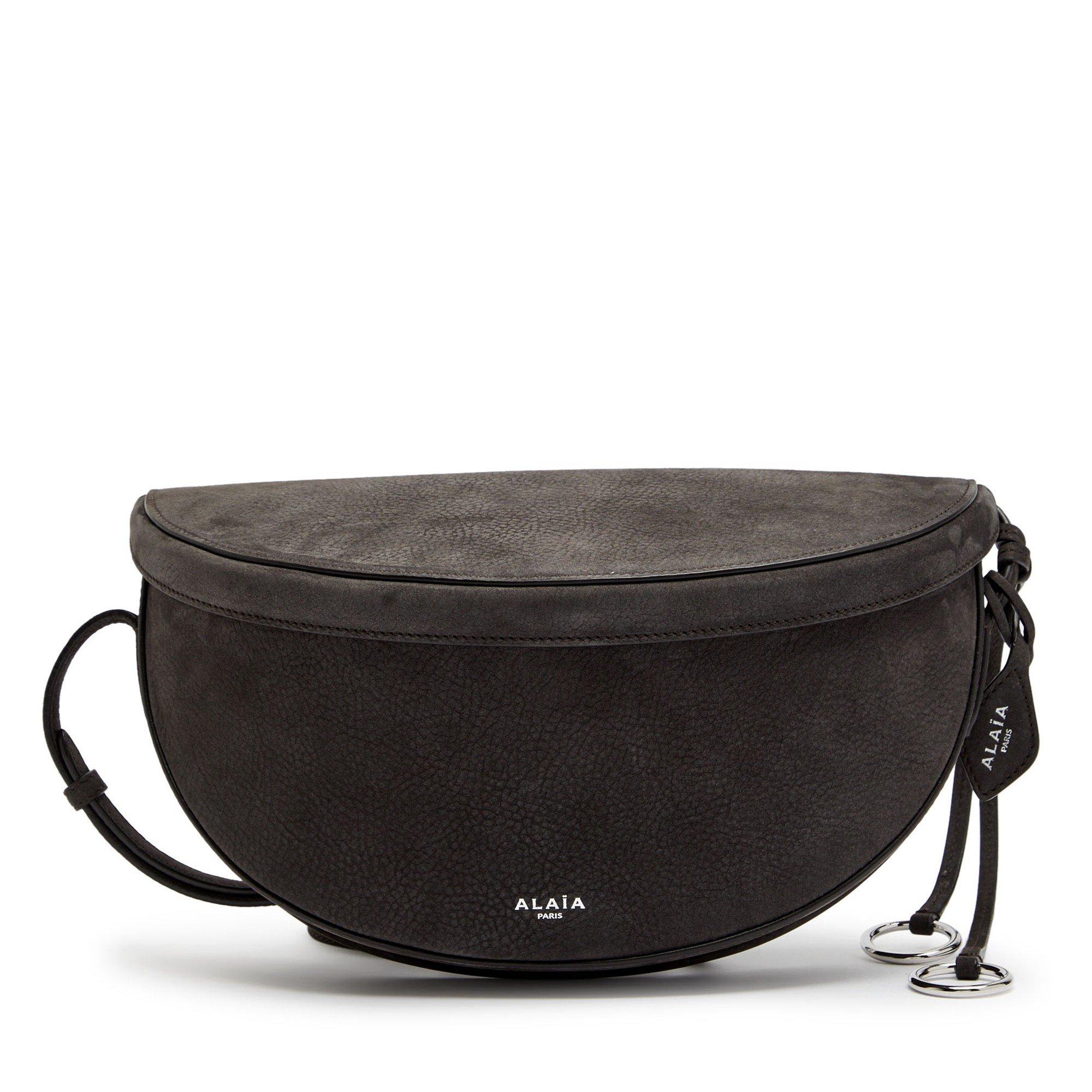 GREY - Alaia - EW FLAP CROSSBODY BAG