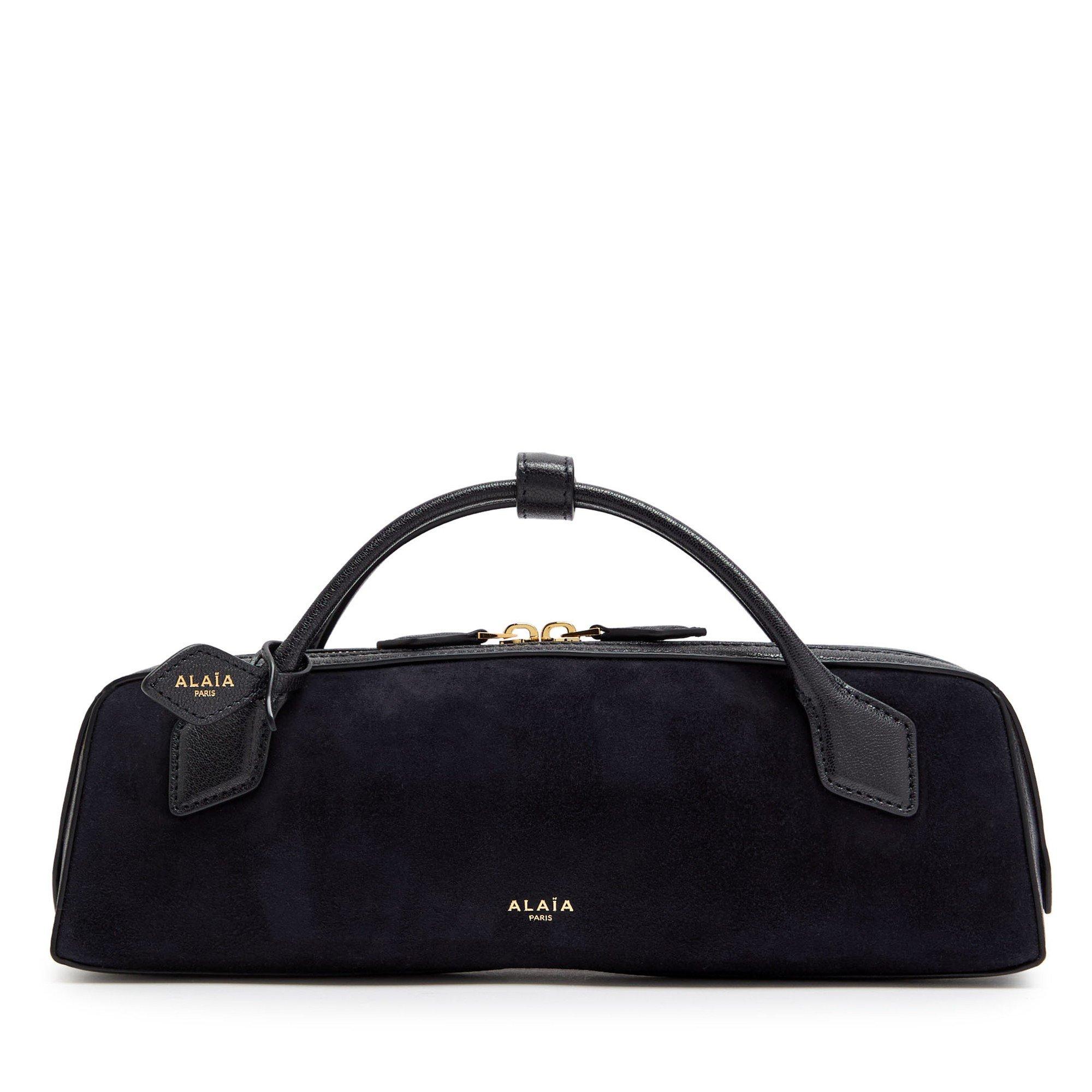 NAVY - Alaia - TECKEL SUEDE CLUTCH - 1