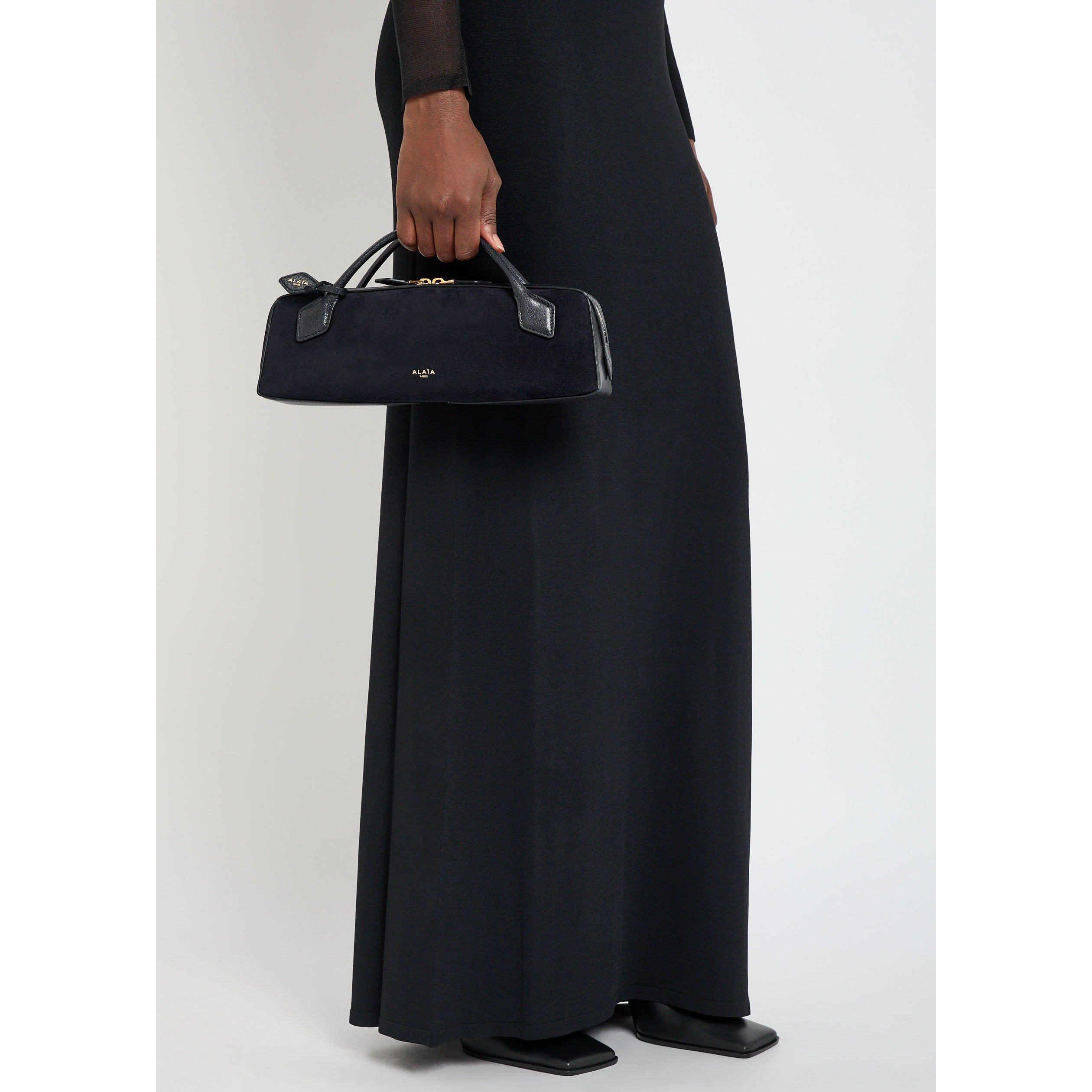 NAVY - Alaia - TECKEL SUEDE CLUTCH - 3