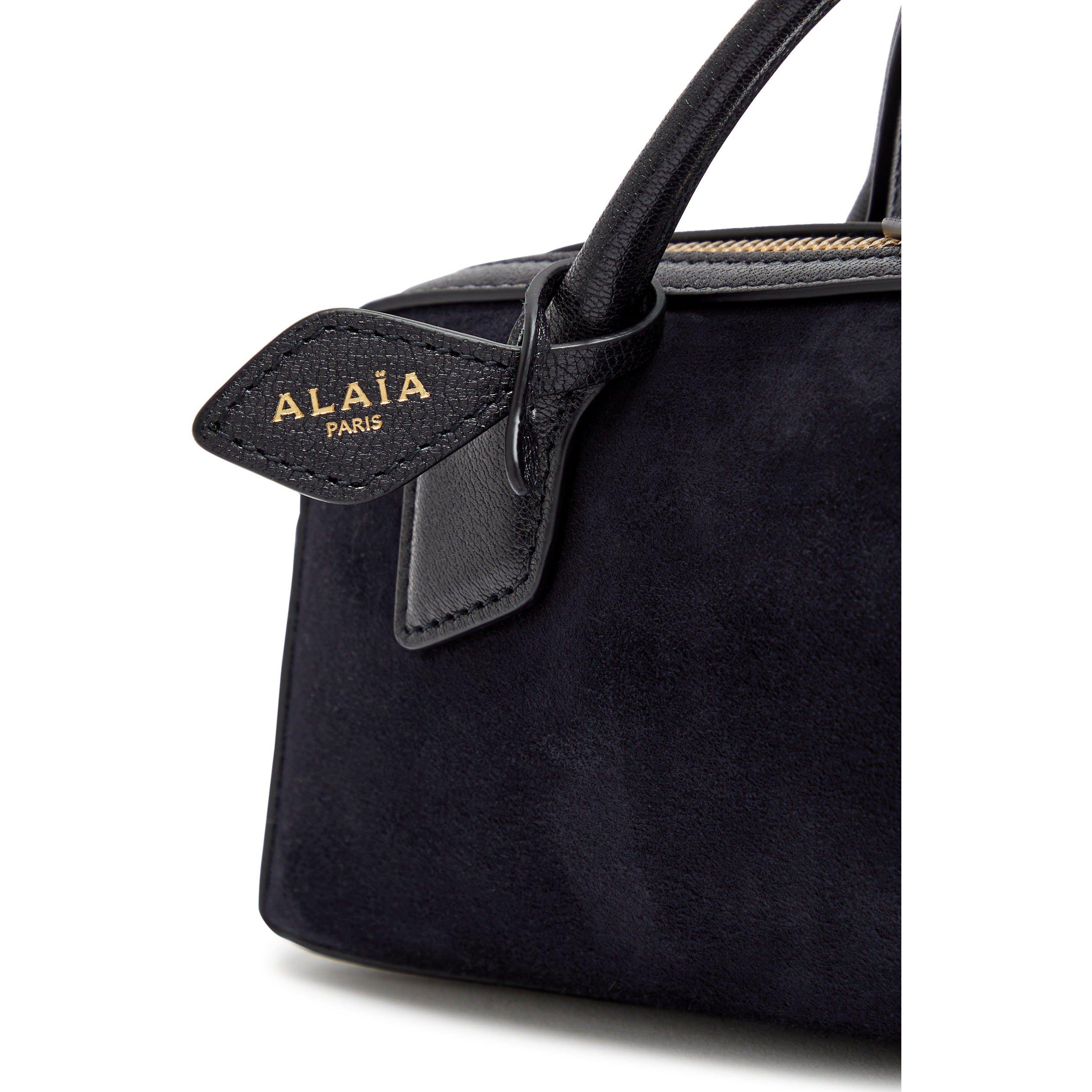 NAVY - Alaia - TECKEL SUEDE CLUTCH - 4
