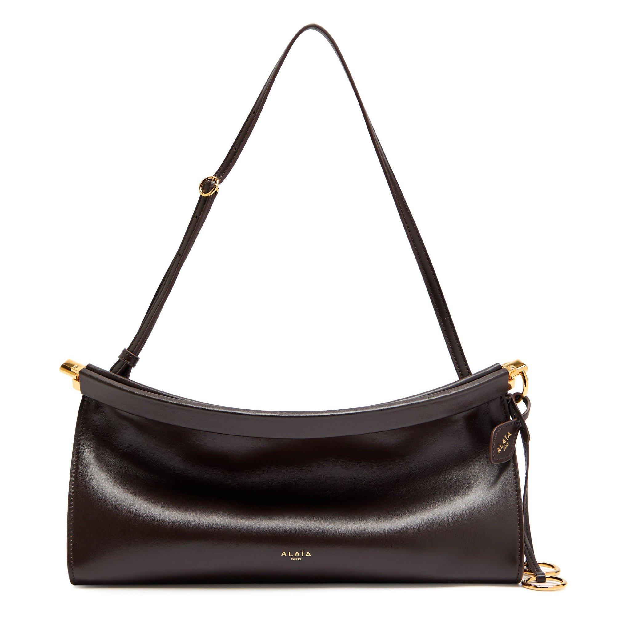 DARK BROWN - Alaia - EAST WEST M SHOULDER BAG - 1