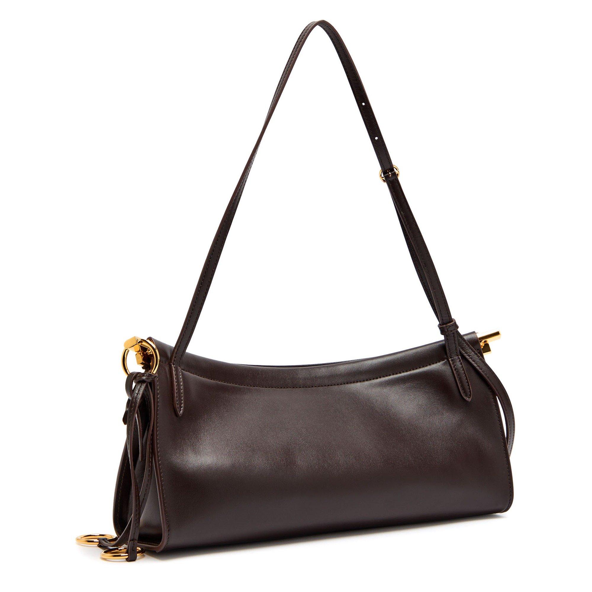 DARK BROWN - Alaia - EAST WEST M SHOULDER BAG - 2