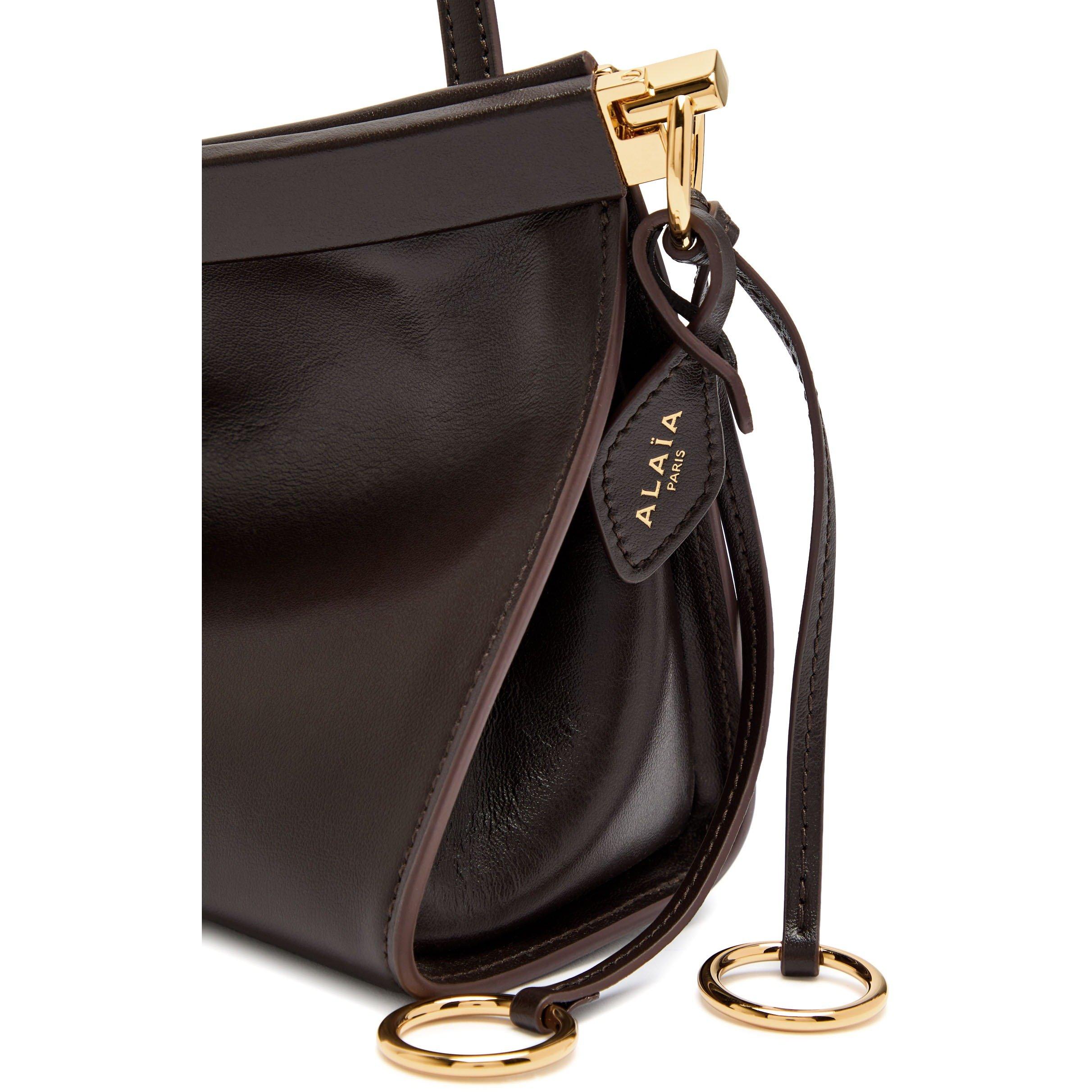 DARK BROWN - Alaia - EAST WEST M SHOULDER BAG - 4