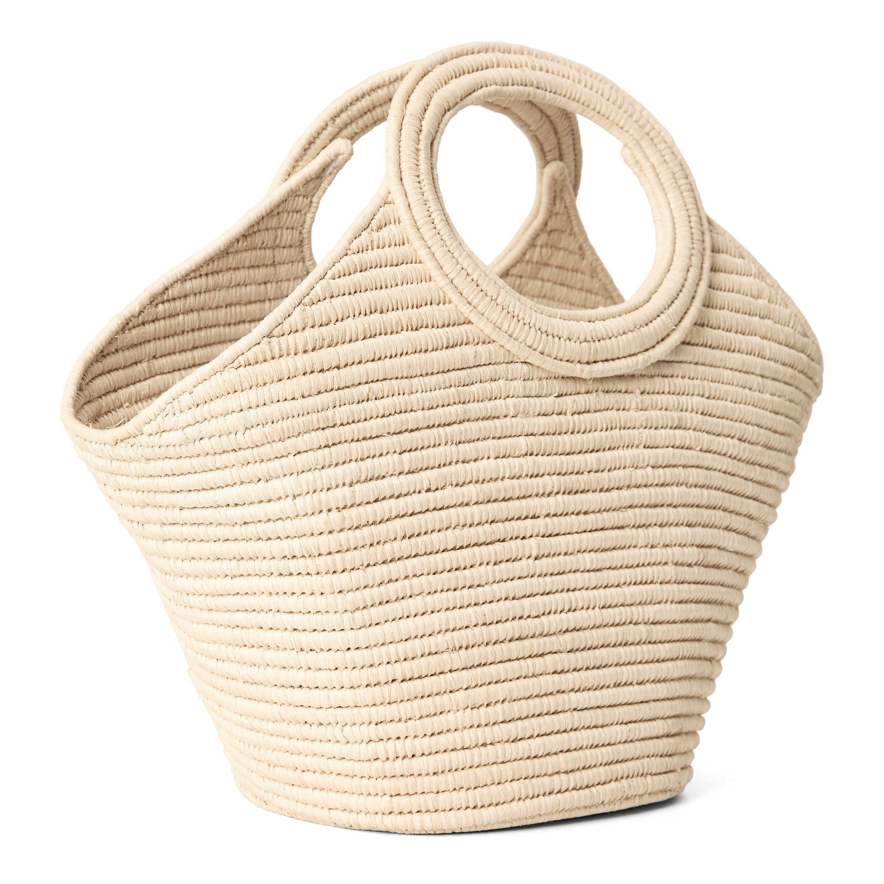NATURAL - Celine - Braided Panier-Palm Leave - 2
