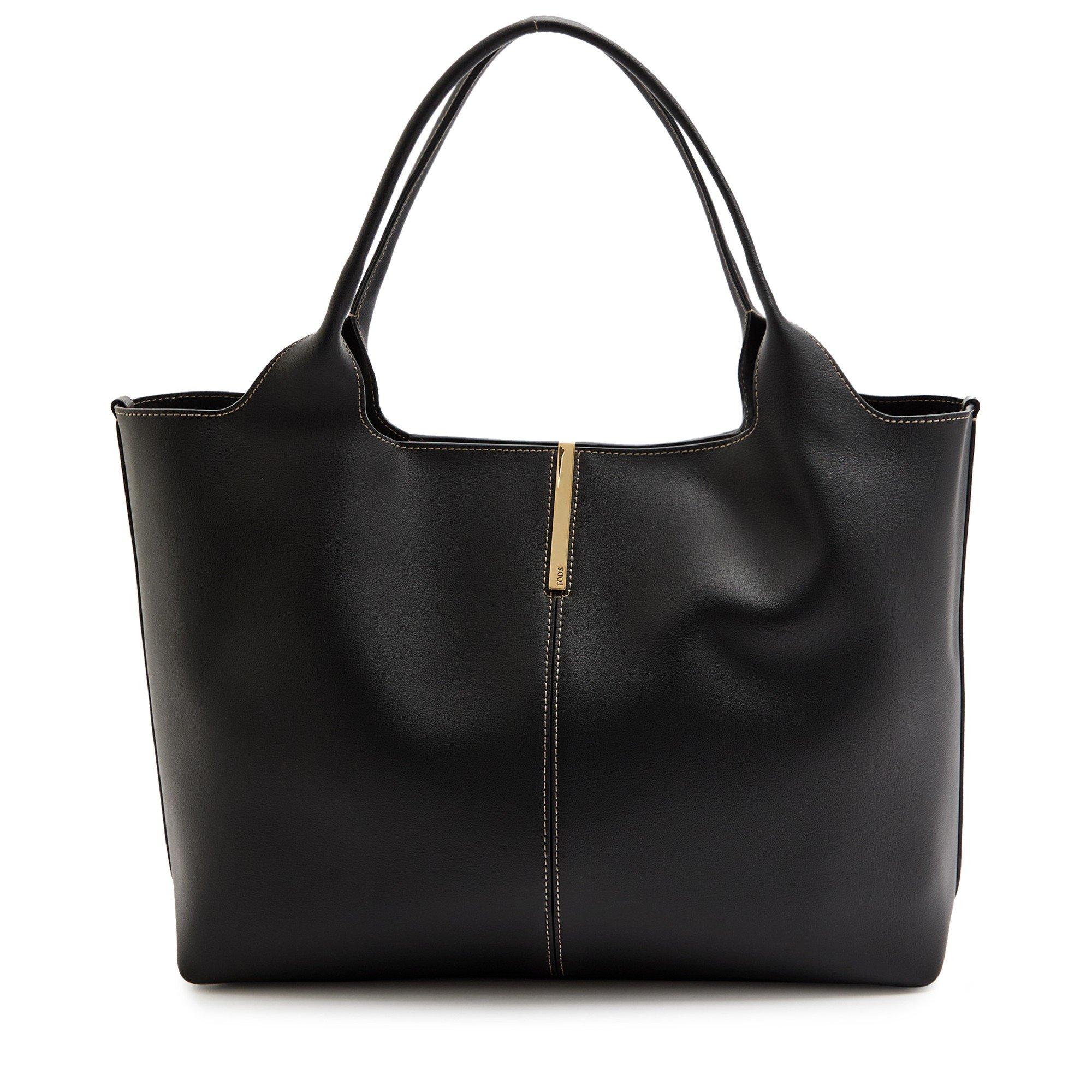 BLACK - Tods - MEDIA SOFT DOUBLE TOTE SML - 1