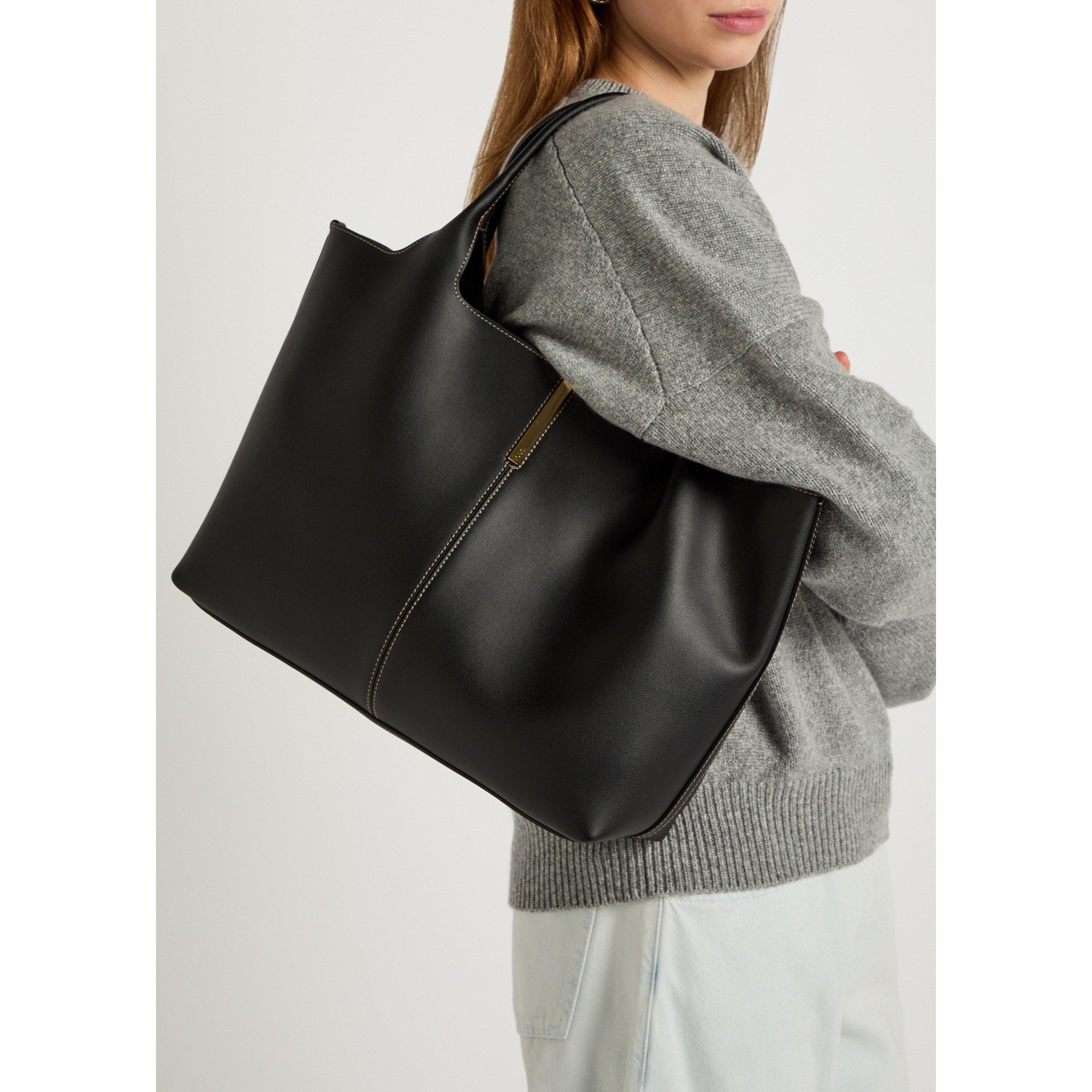 BLACK - Tods - MEDIA SOFT DOUBLE TOTE SML - 3