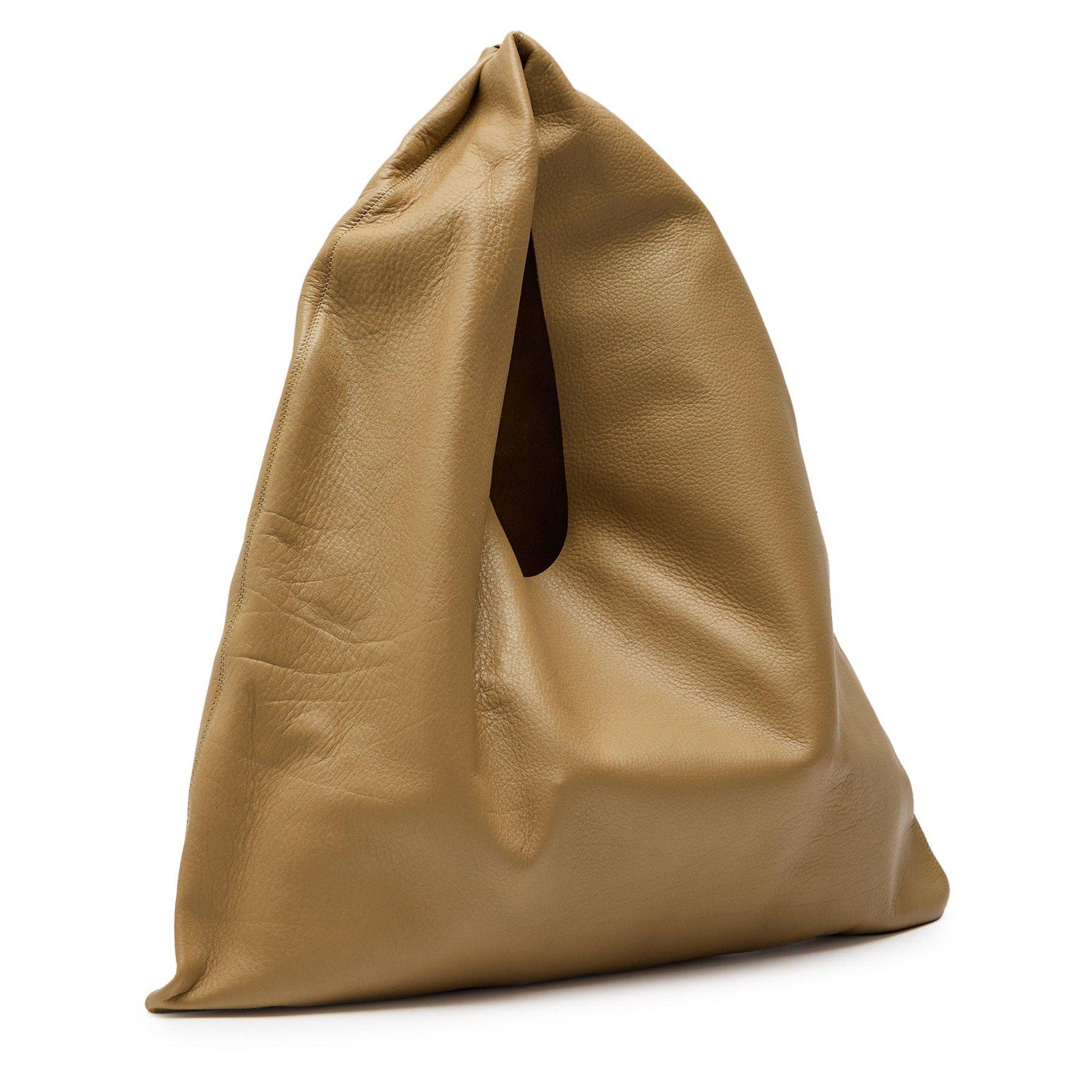 TAUPE - The Row - Women's Small Bindle Leather Shoulder Bag - 2