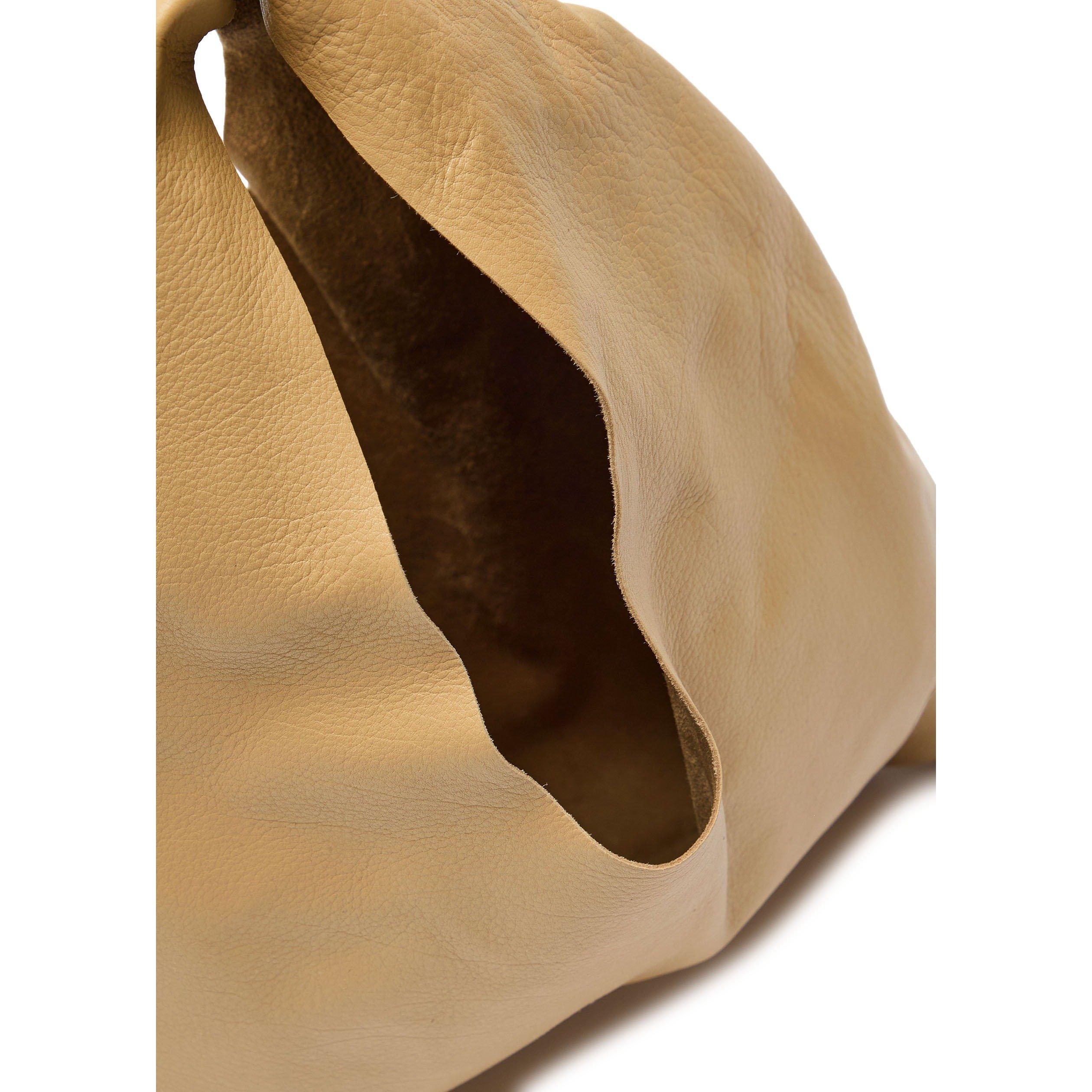 TAUPE - The Row - Women's Small Bindle Leather Shoulder Bag - 5