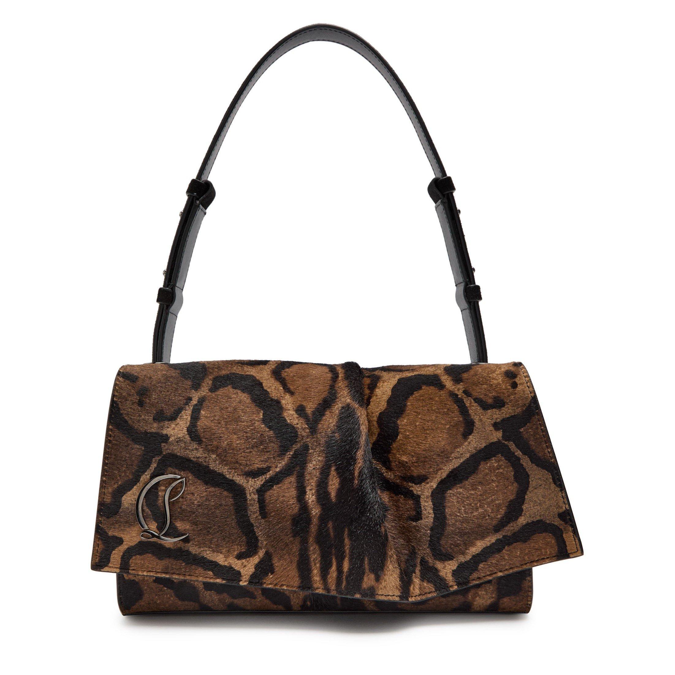 BROWN - Christian Louboutin - BAGGY SHOULDER SMALL PONY BENG - 1