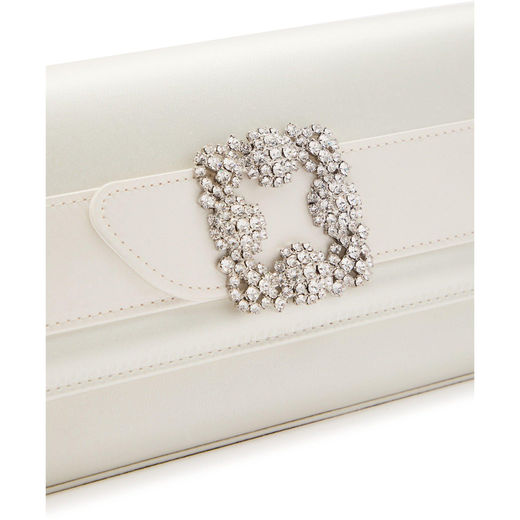 IVORY - Manolo Blahnik - GOTHISI CLUTCH - 4