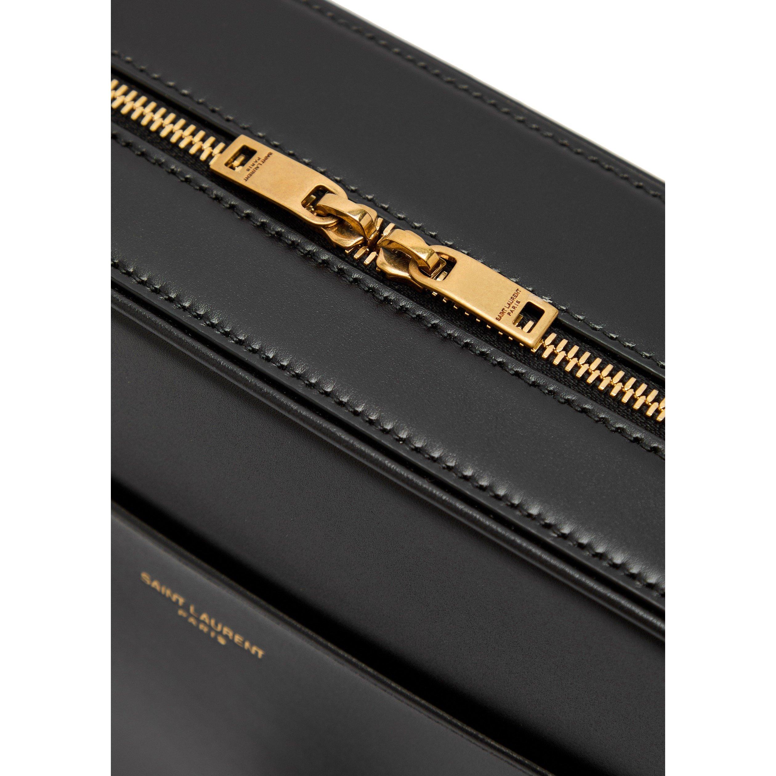 BLACK - Saint Laurent - Men's Daily Leather Camera Bag - 4