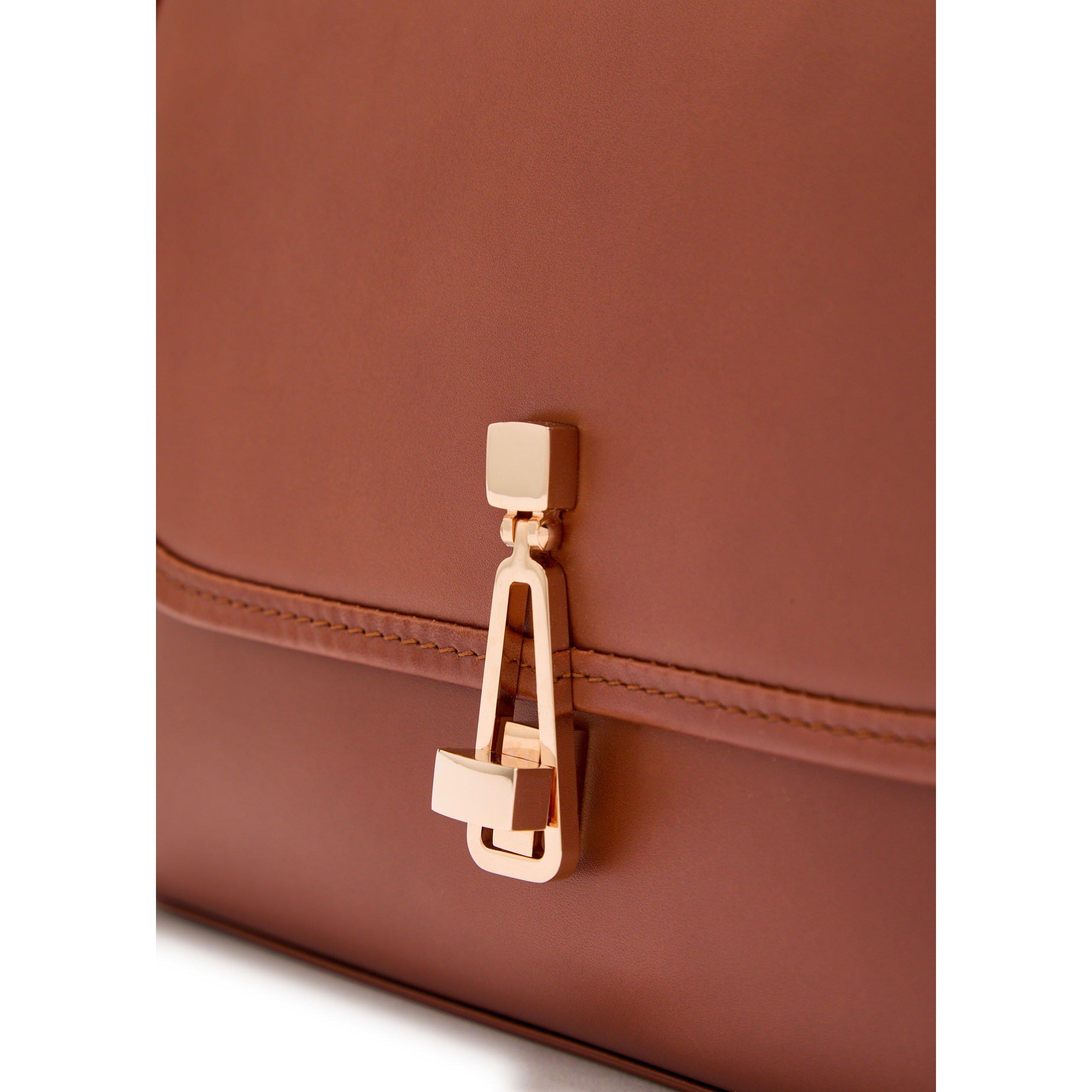 TAN - Gabriela Hearst - Women's Leonora Small Leather Shoulder Bag - 4