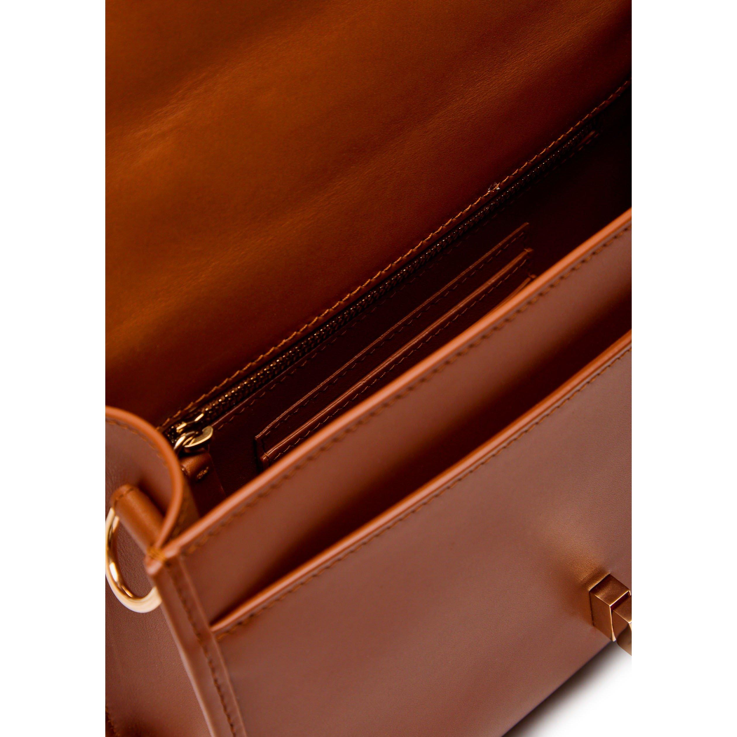 TAN - Gabriela Hearst - Women's Leonora Small Leather Shoulder Bag - 5